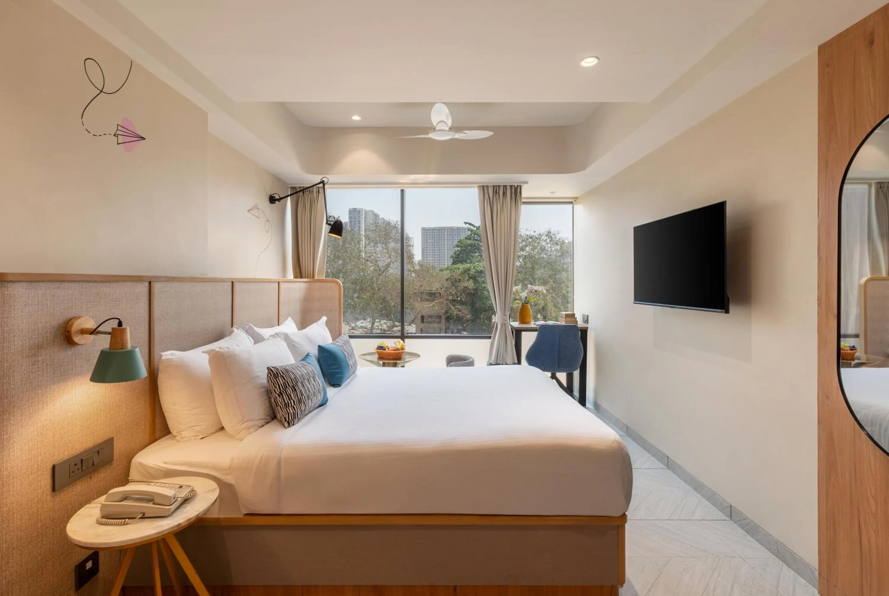 Bed in Indie Stays Mumbai International Airport