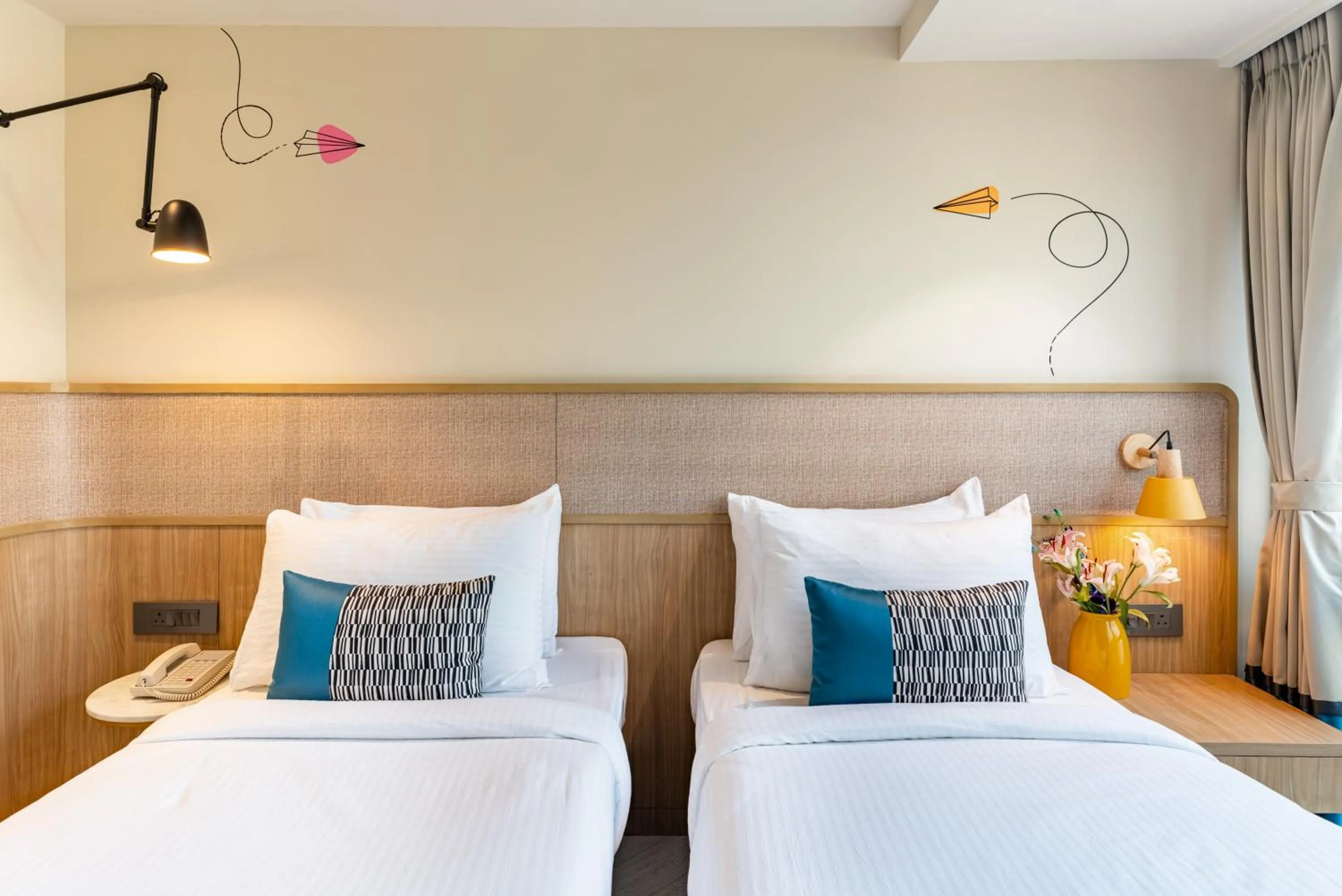 Bed in Indie Stays Mumbai International Airport