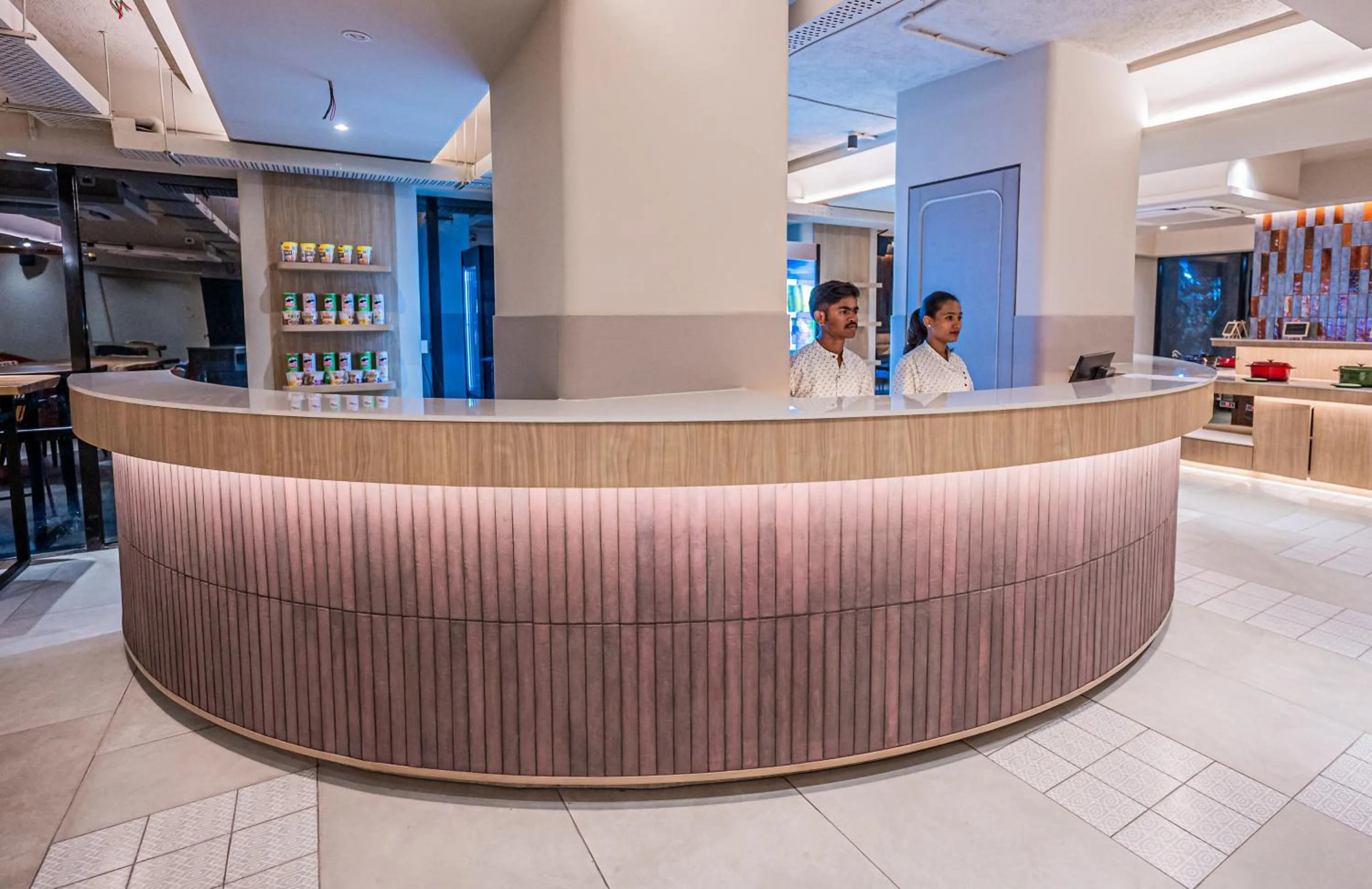 Lobby or reception in Indie Stays Mumbai International Airport
