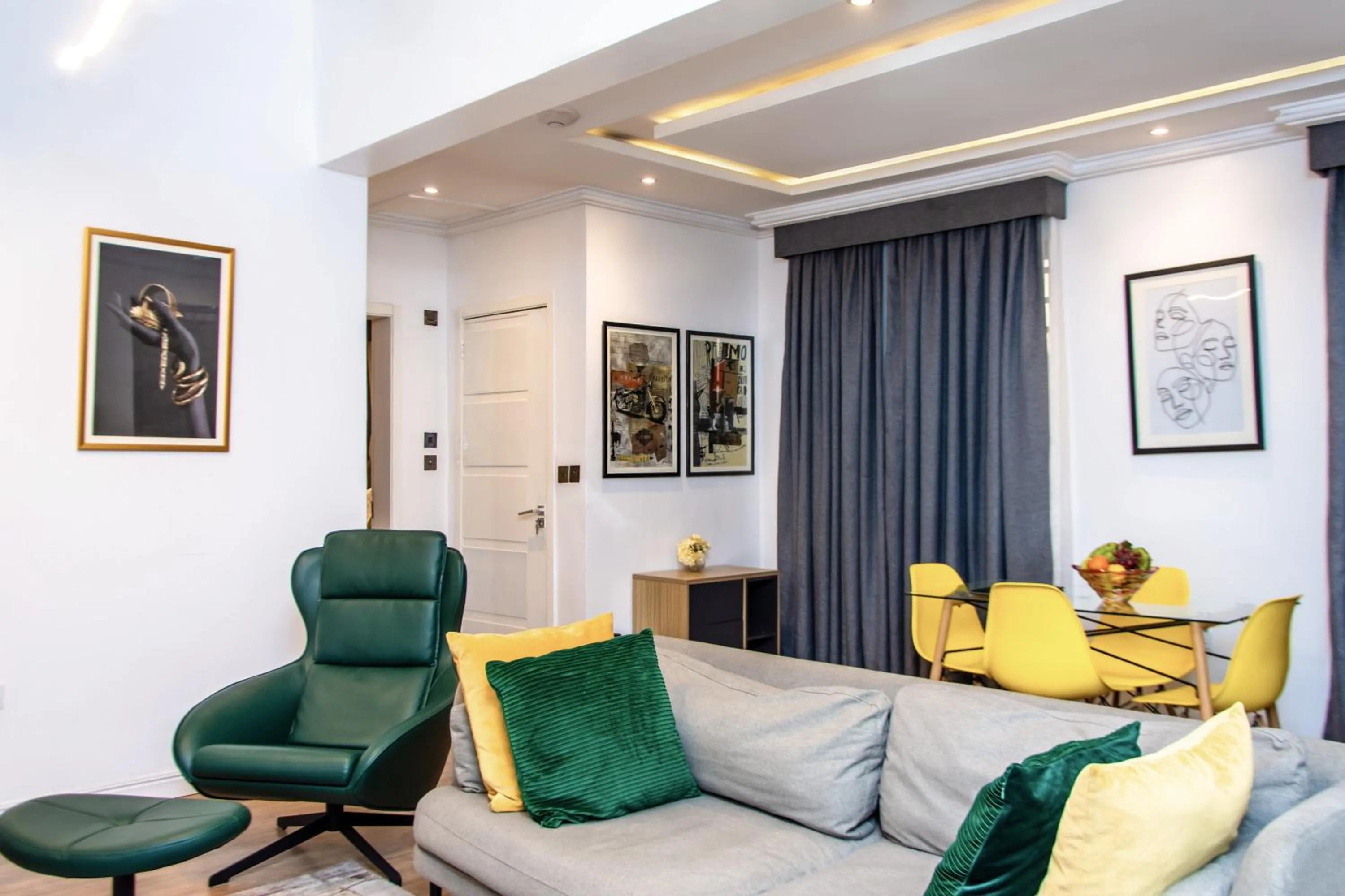 Living room in George Residence Lekki