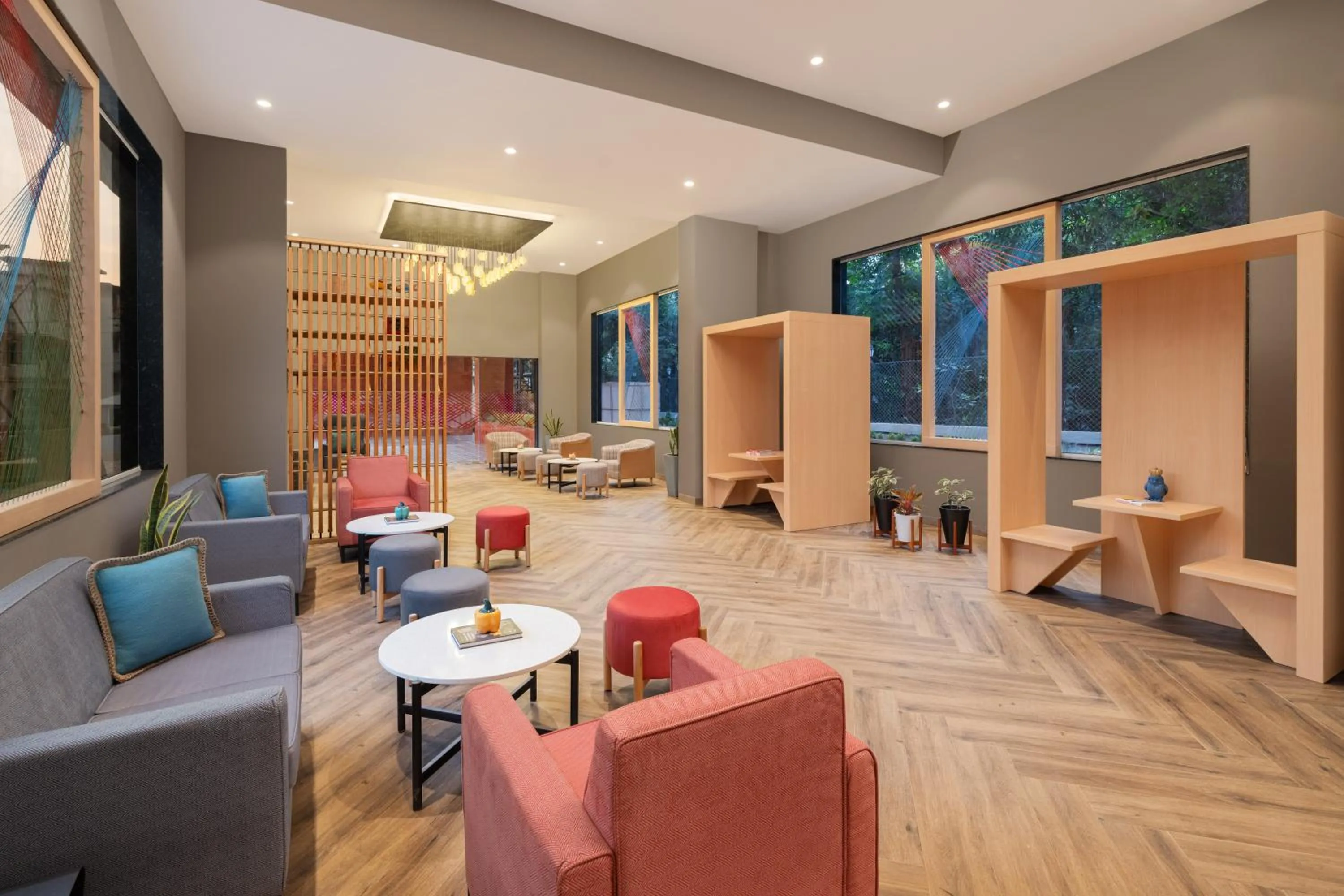 Communal lounge/ TV room in Ginger Goa Candolim