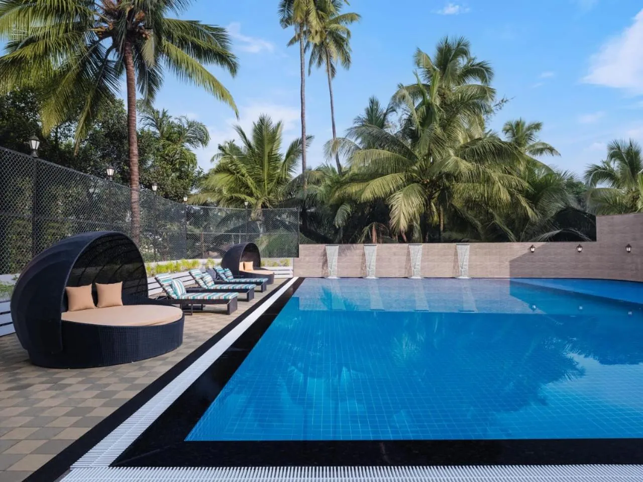 Pool view in Ginger Goa Candolim