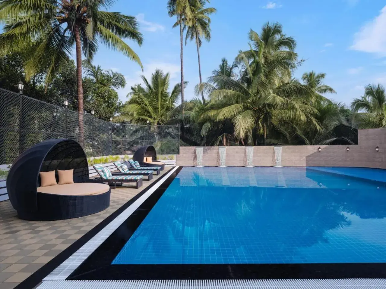 Pool view in Ginger Goa Candolim Pool view in Ginger Goa Candolim