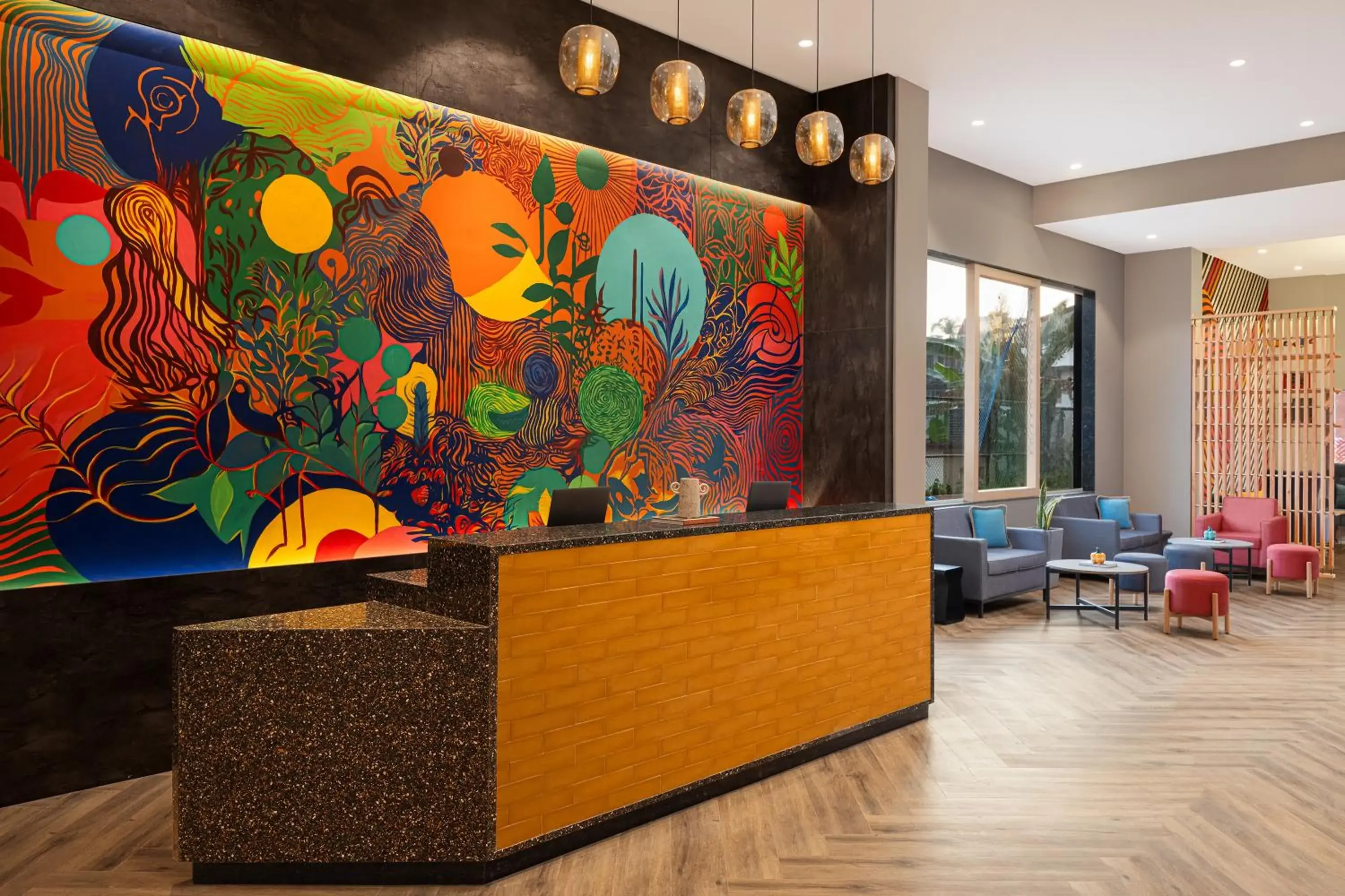 Lobby or reception in Ginger Goa Candolim Lobby or reception in Ginger Goa Candolim