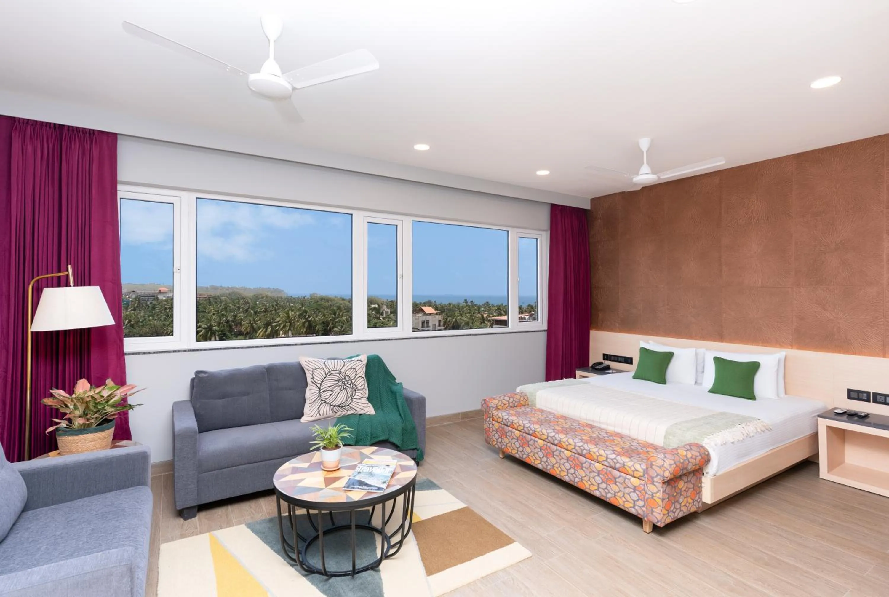 View (from property/room), Bed in Ginger Goa Candolim