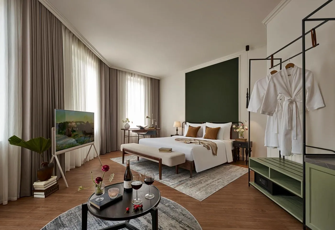 Bed in Signature by M Village Danang Heritage, A modern luxury stay