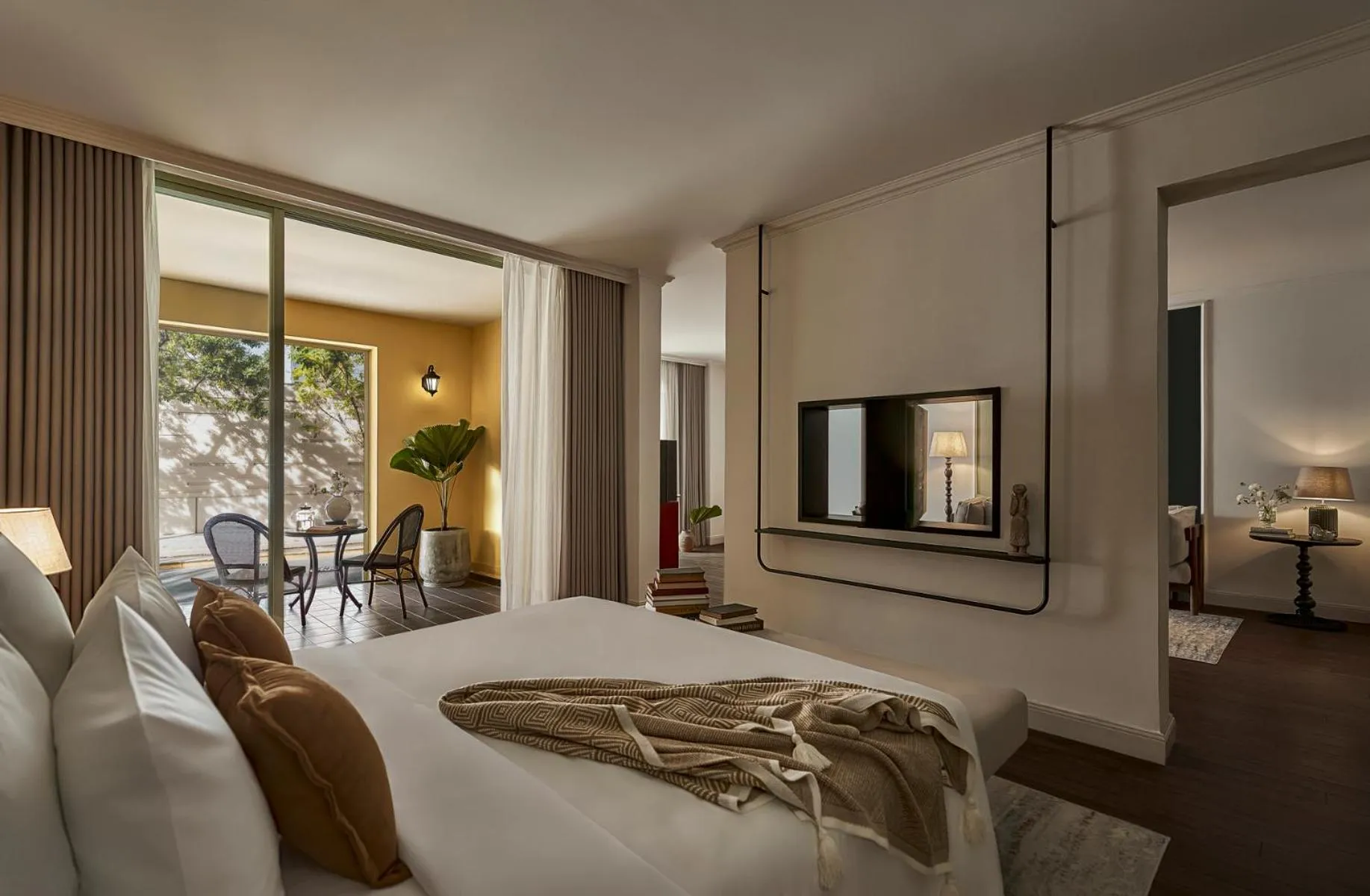 Bed in Signature by M Village Danang Heritage, A modern luxury stay