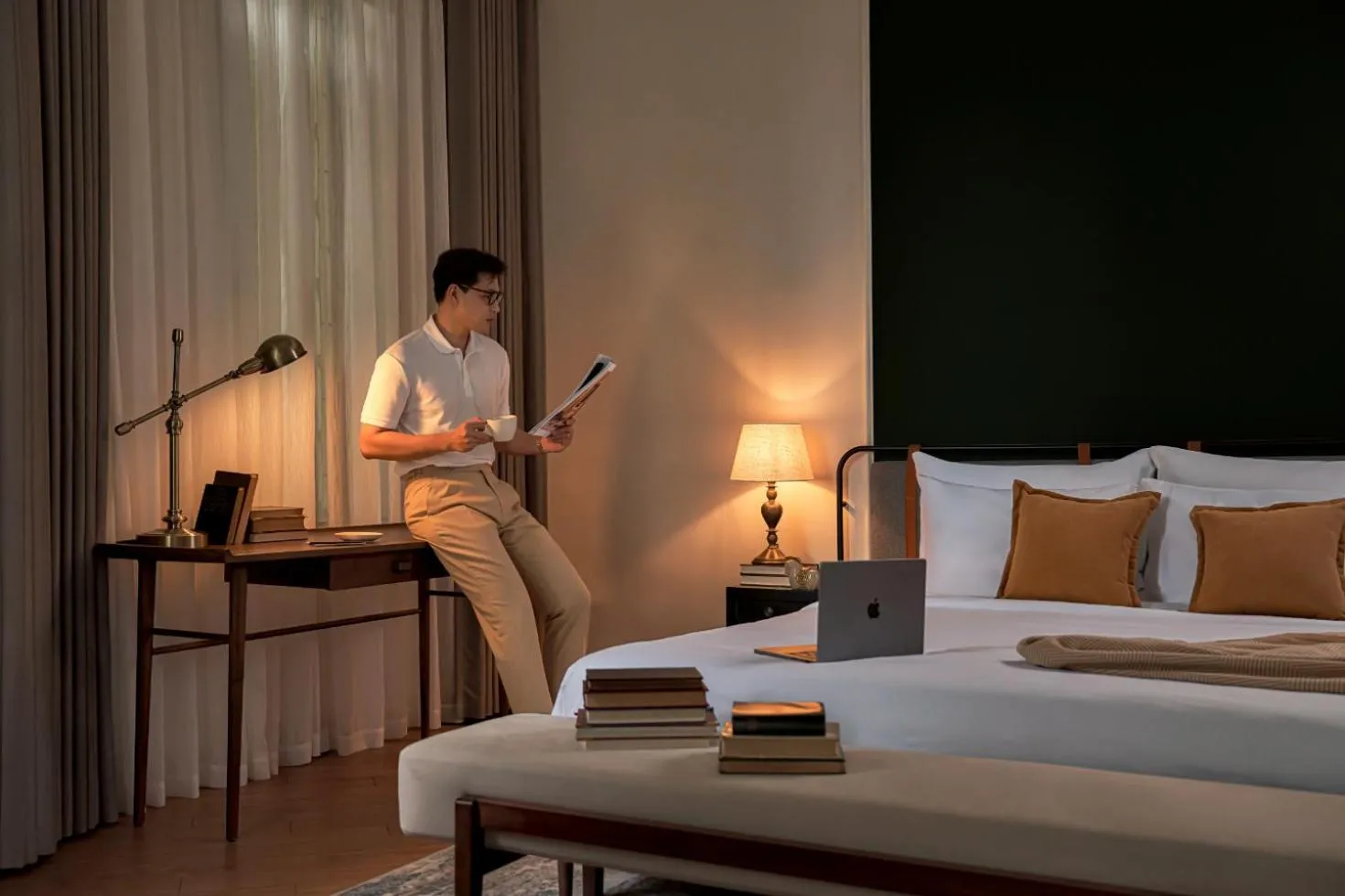 Bed in Signature by M Village Danang Heritage, A modern luxury stay