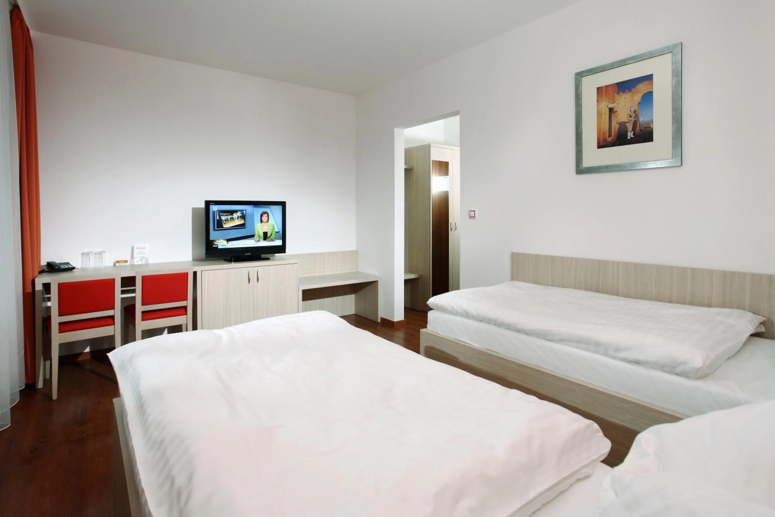 Twin Room with Private Bathroom - single occupancy in Penzion Morava