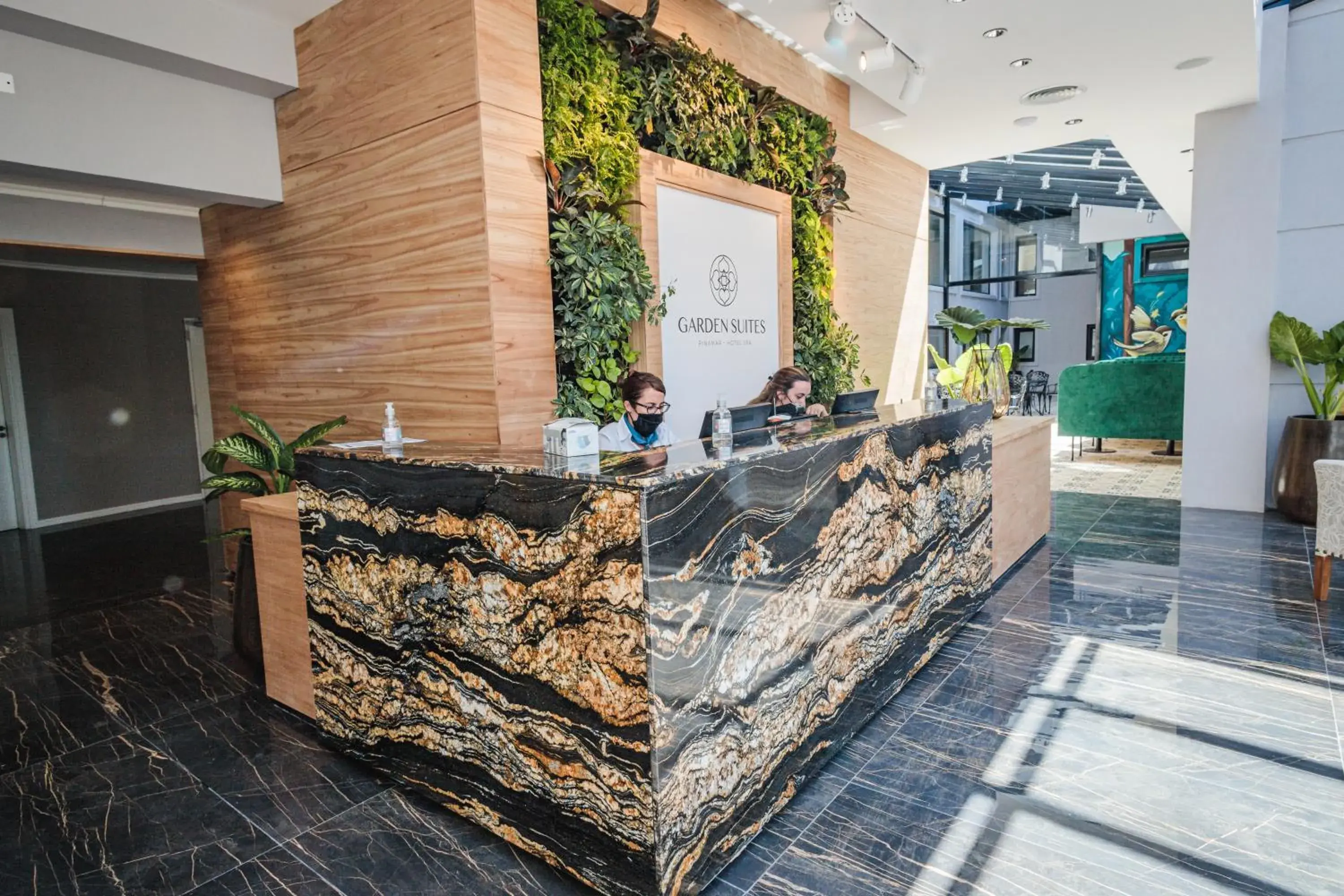 Lobby or reception in Garden Suites Pinamar Lobby or reception in Garden Suites Pinamar