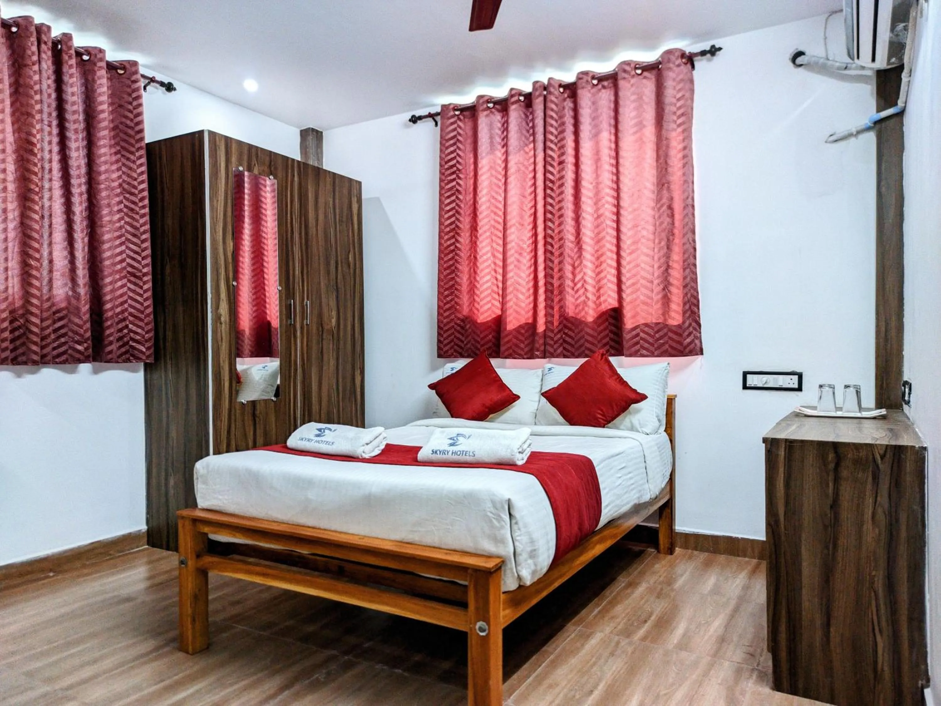 Bed in Skyry Hotels Singanallur