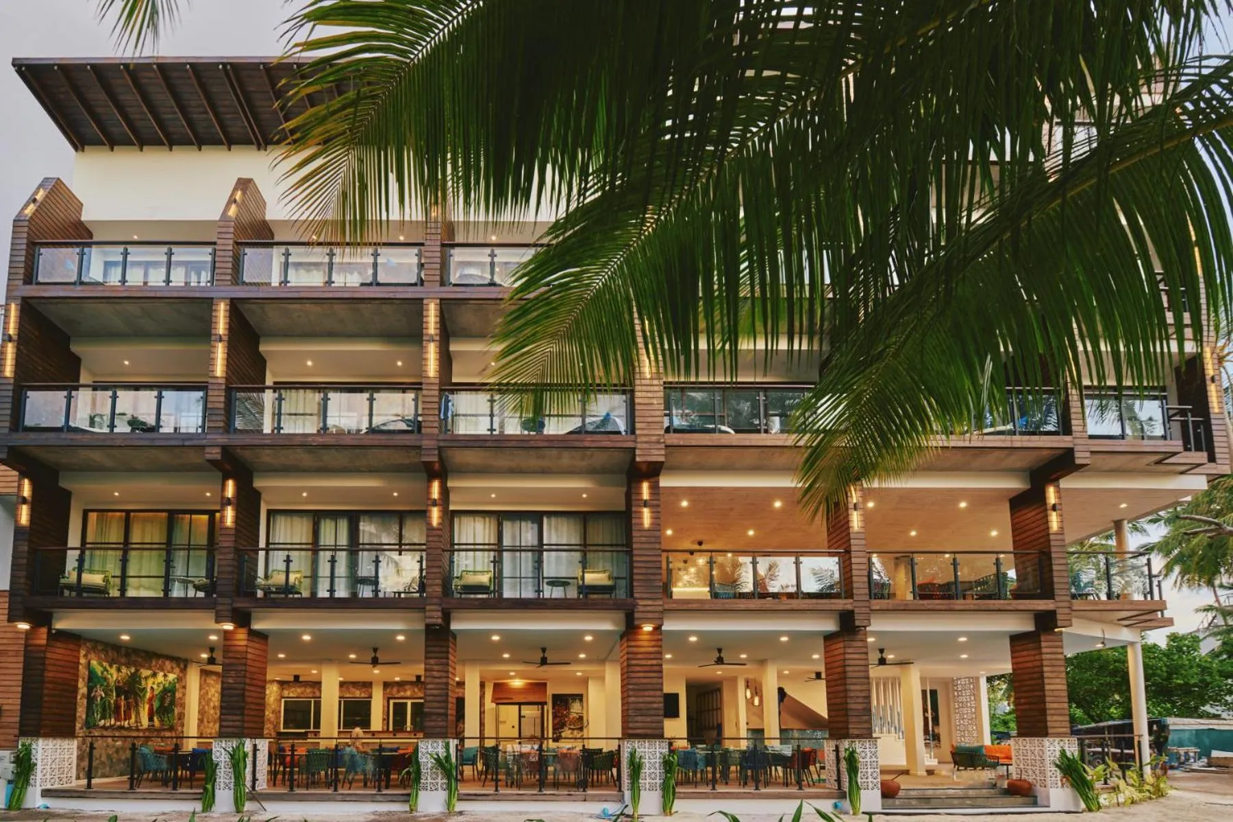 Property building in Beach Hotel Dhigurah