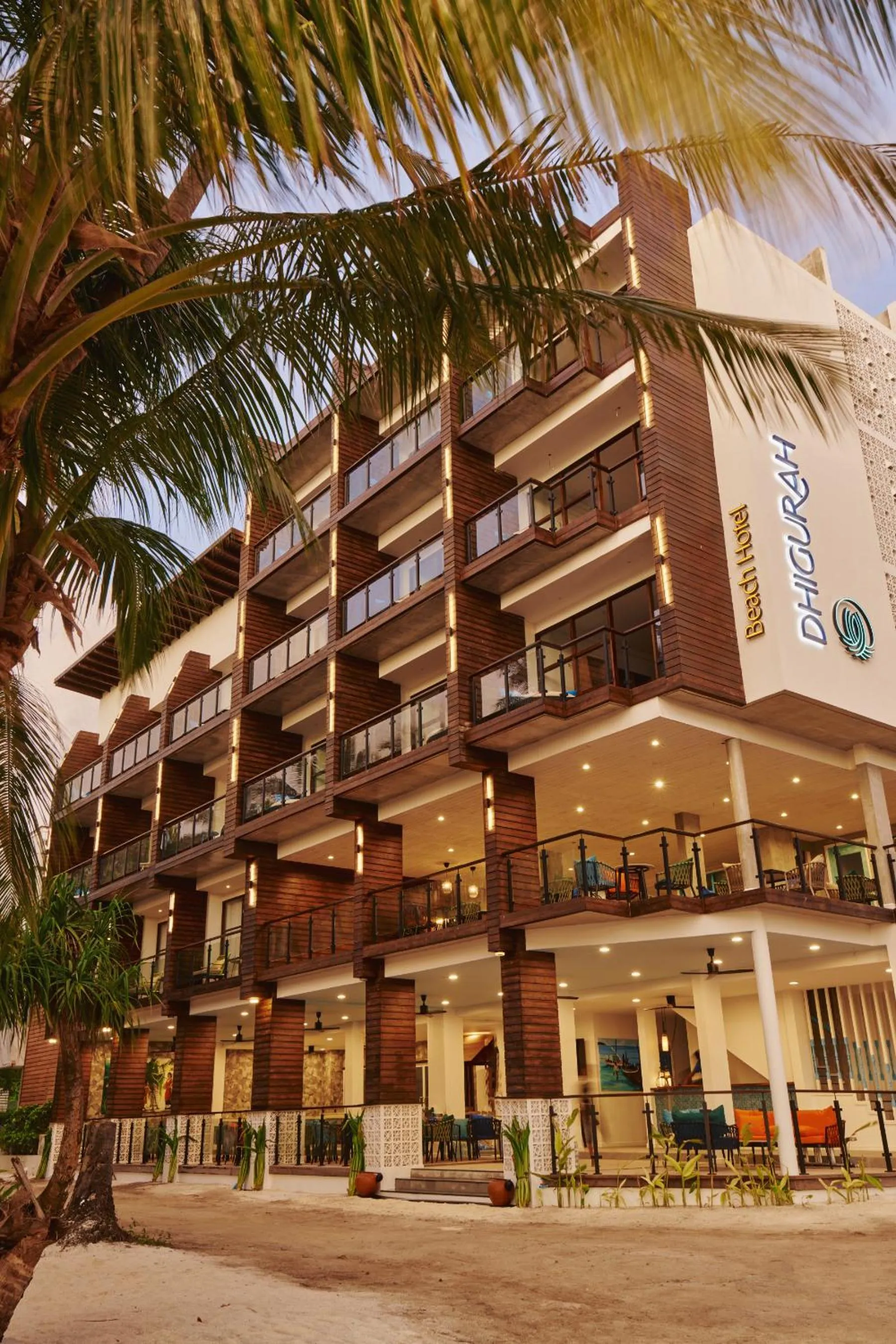 Property building in Beach Hotel Dhigurah