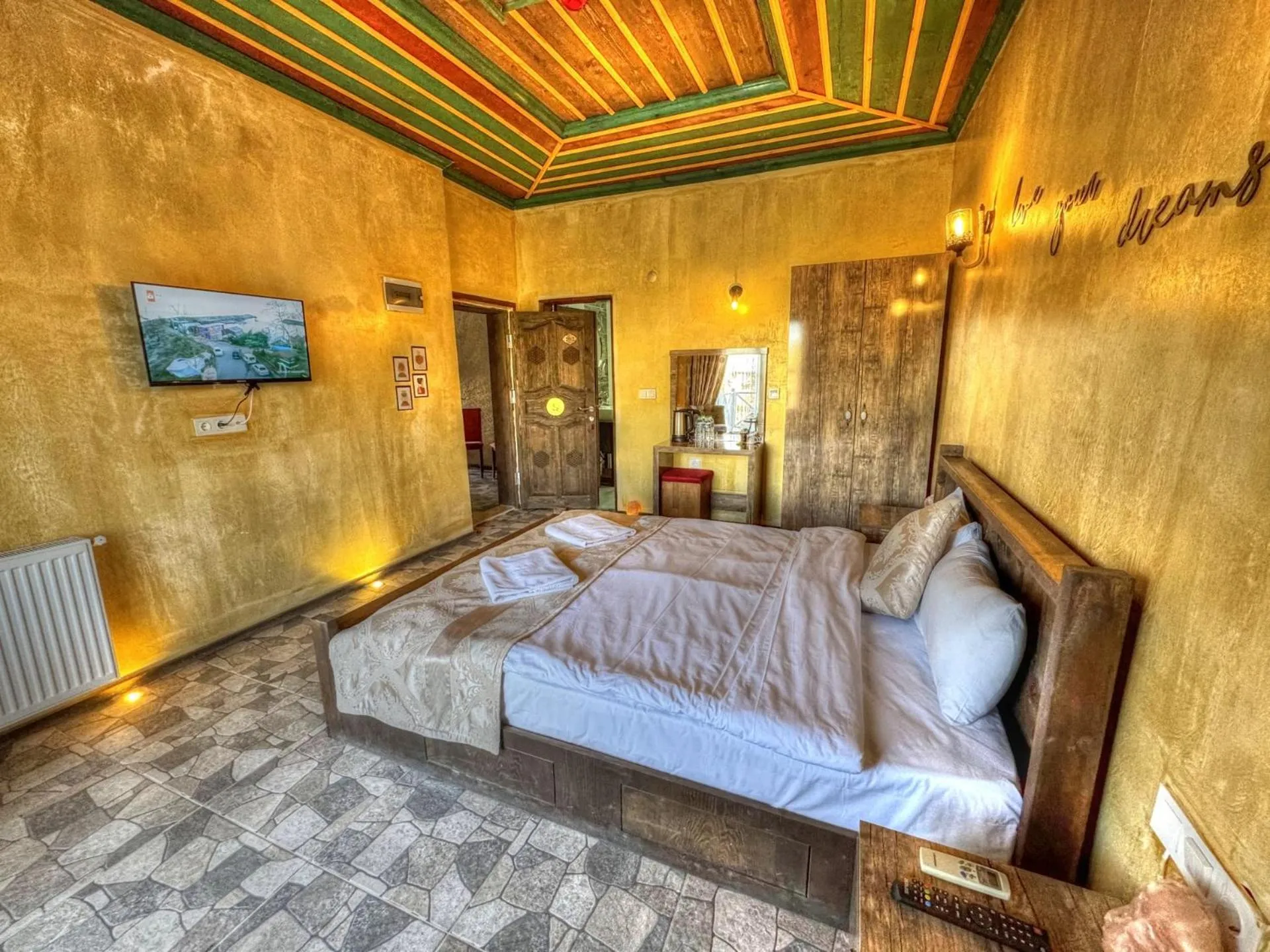 Bed in Panda Stone House