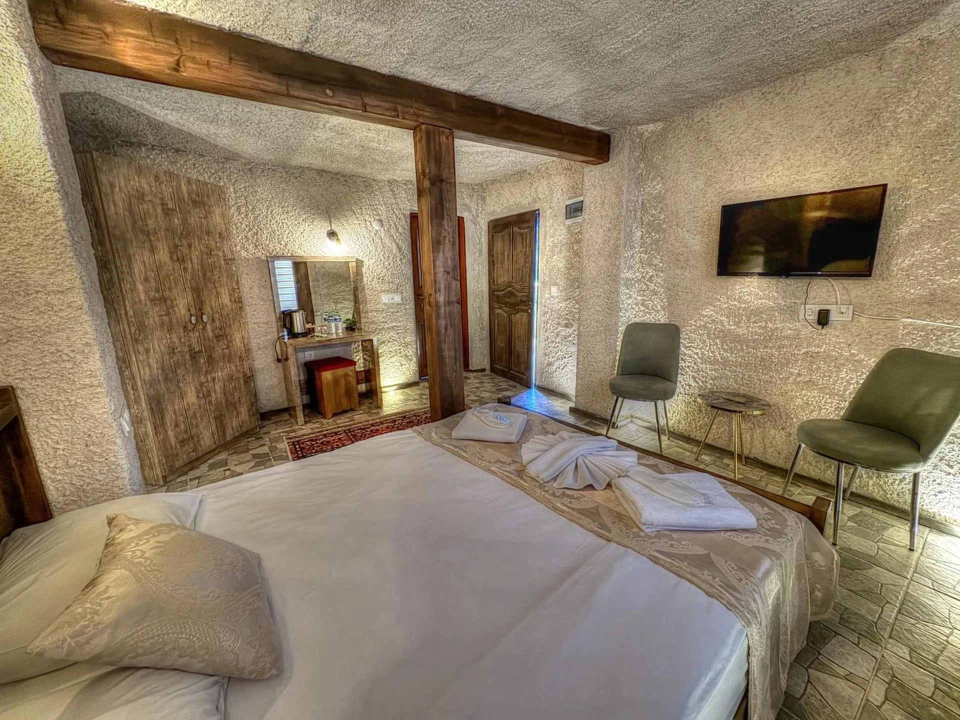 Bed in Panda Stone House