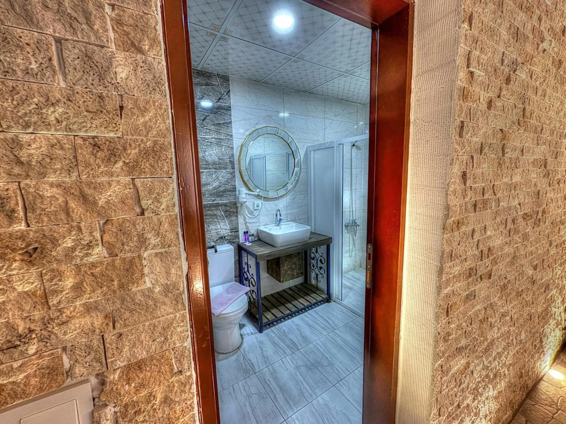 Shower in Panda Stone House