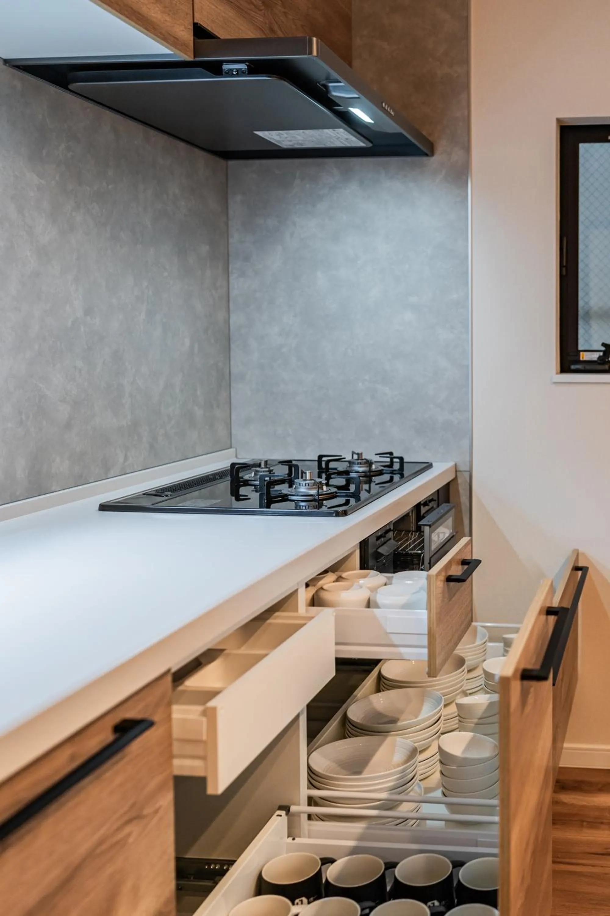 Kitchen or kitchenette in Apartment Hotel 11 Villa Hanazonocho