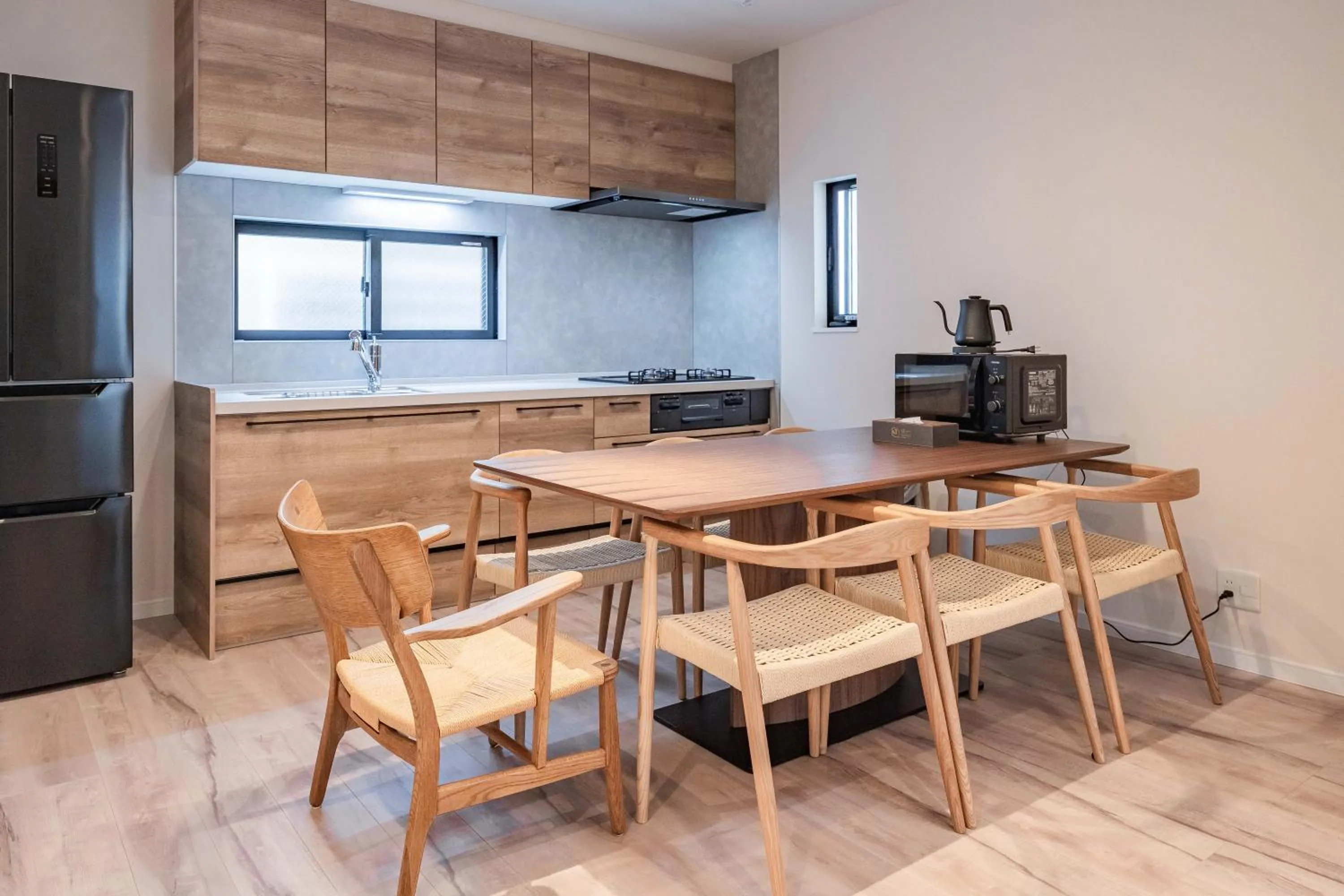 Kitchen or kitchenette in Apartment Hotel 11 Villa Hanazonocho