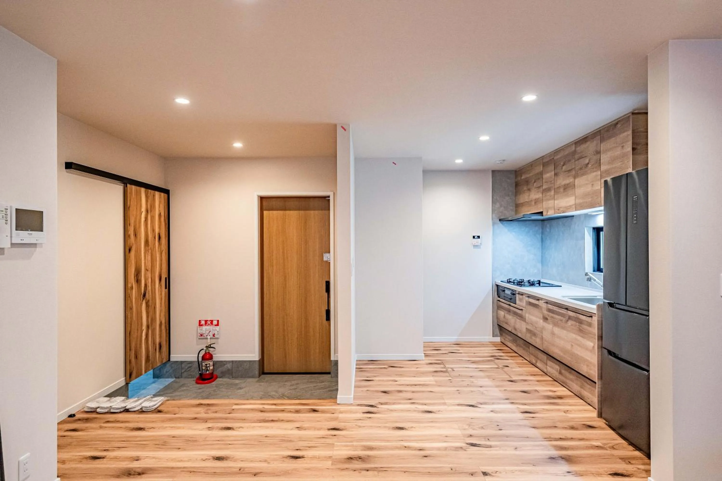 Kitchen or kitchenette in Apartment Hotel 11 Villa Hanazonocho