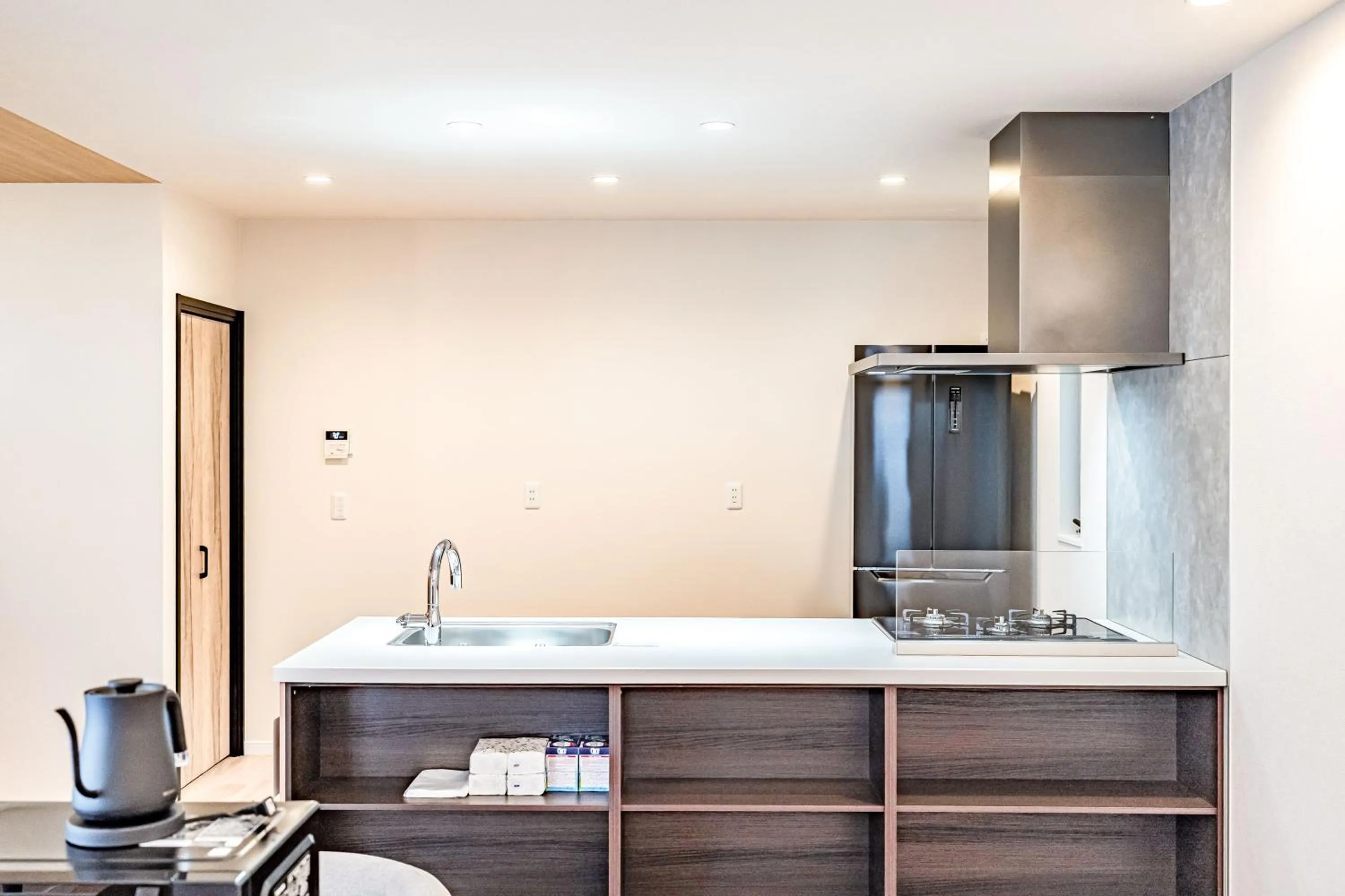 Kitchen or kitchenette in Apartment Hotel 11 Villa Hanazonocho