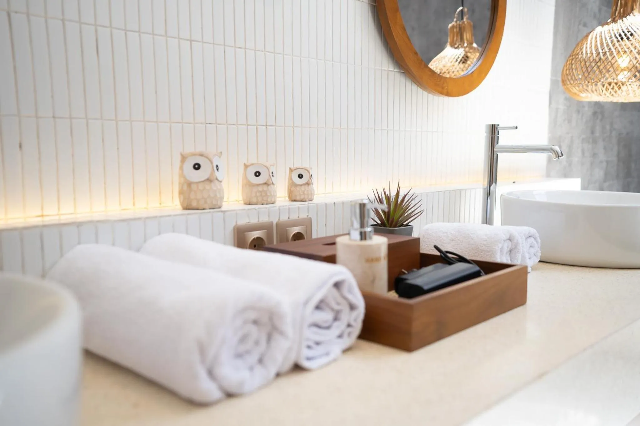 Bathroom, Bed in Villa Manna Ubud