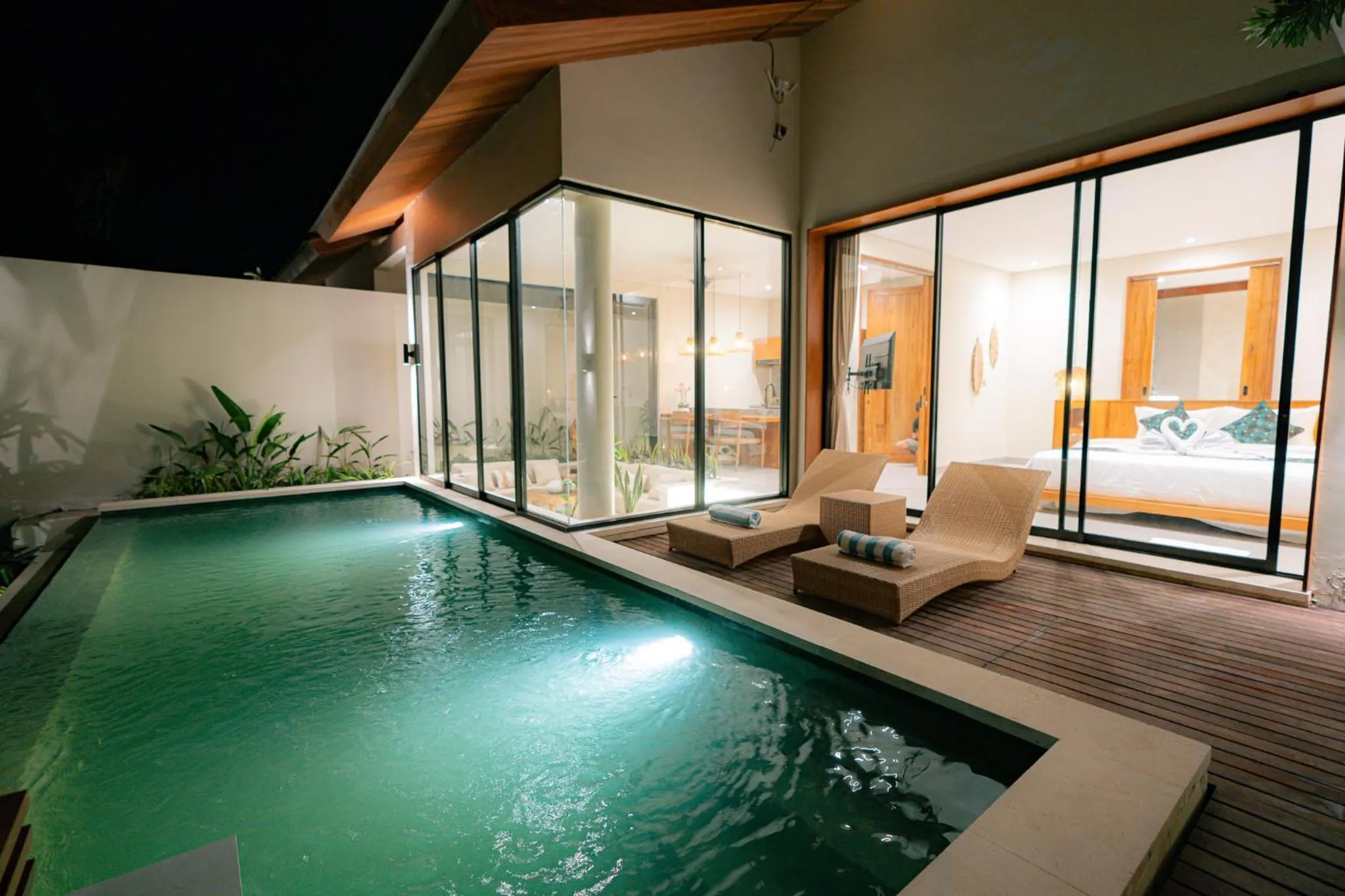 Pool view in Villa Manna Ubud