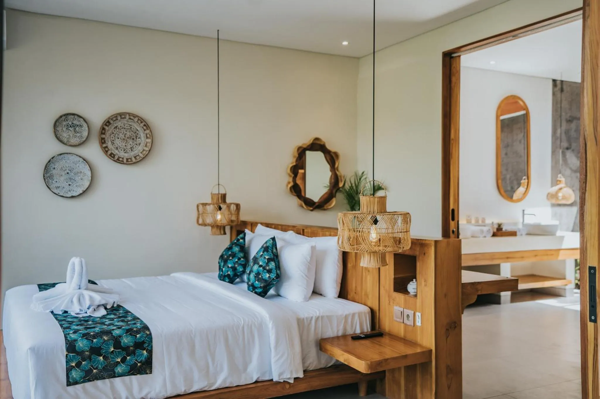 Bedroom, Bed in Villa Manna Ubud