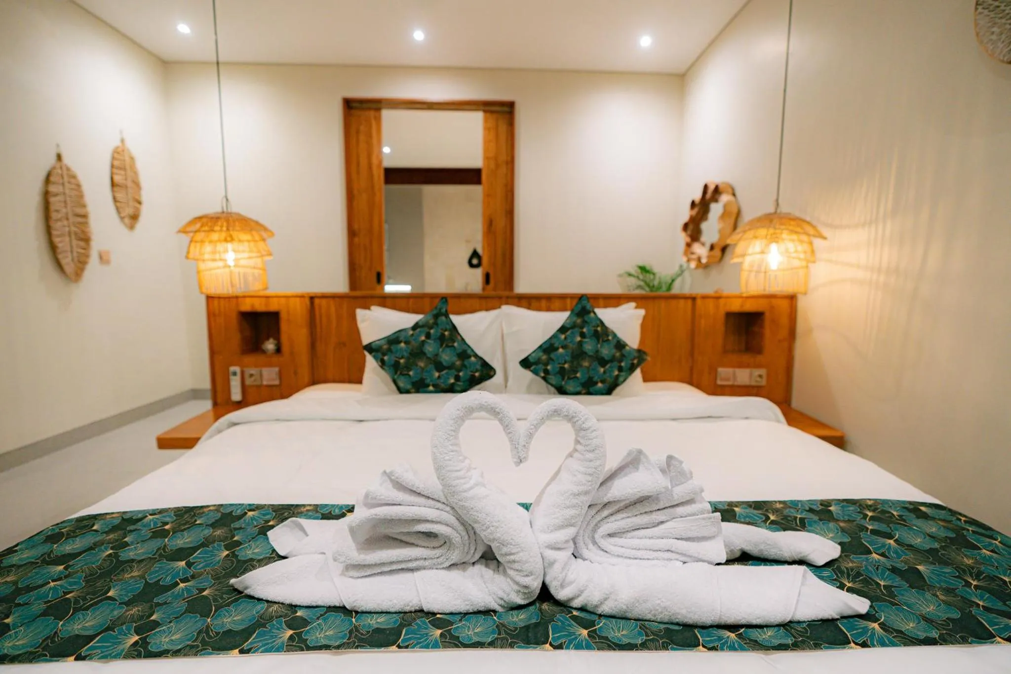 Bed in Villa Manna Ubud