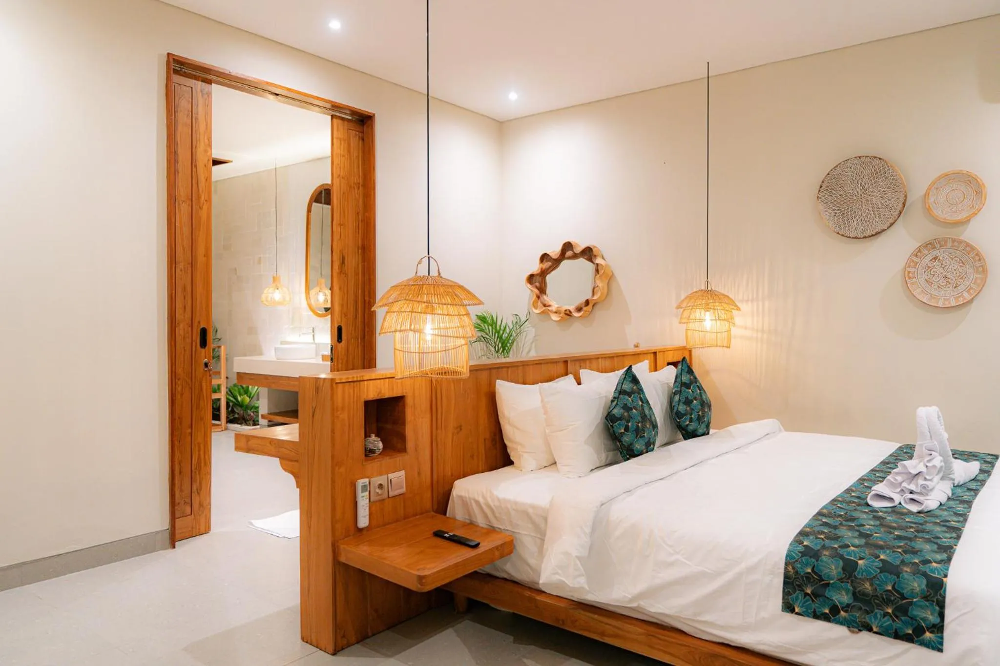 Bed in Villa Manna Ubud