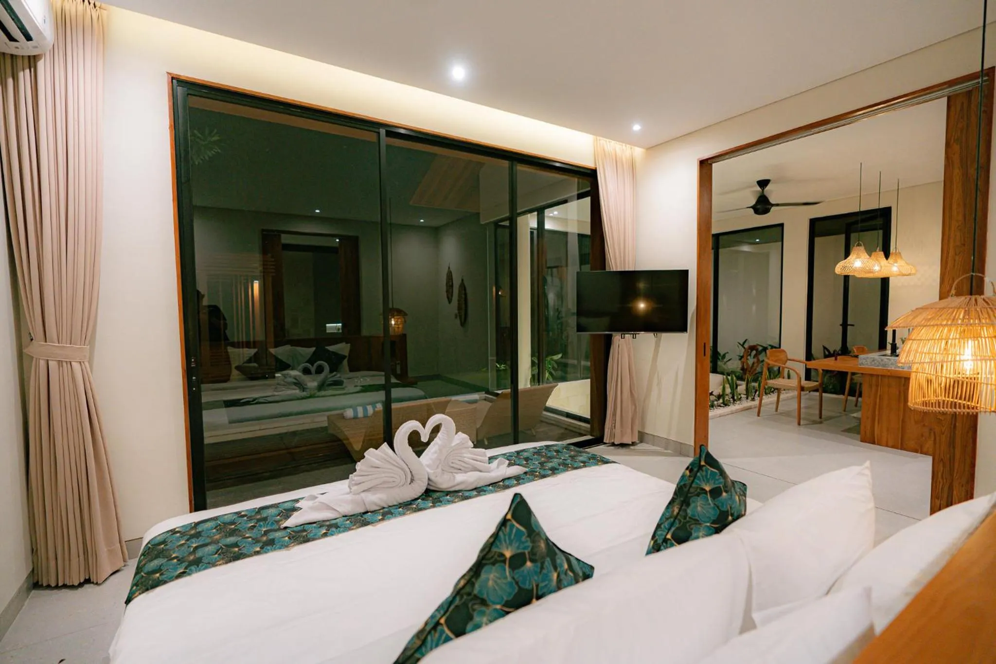 Bed in Villa Manna Ubud