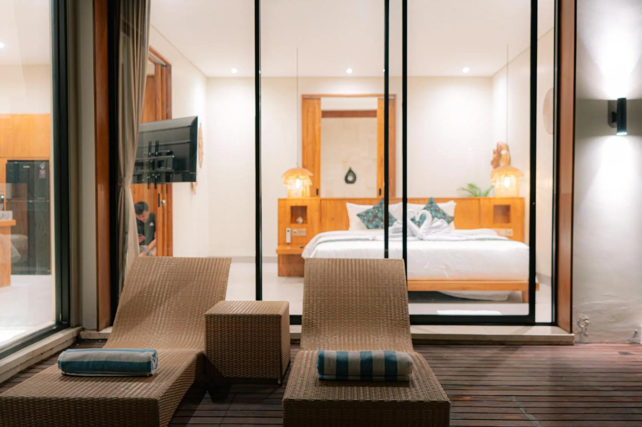 Bed in Villa Manna Ubud