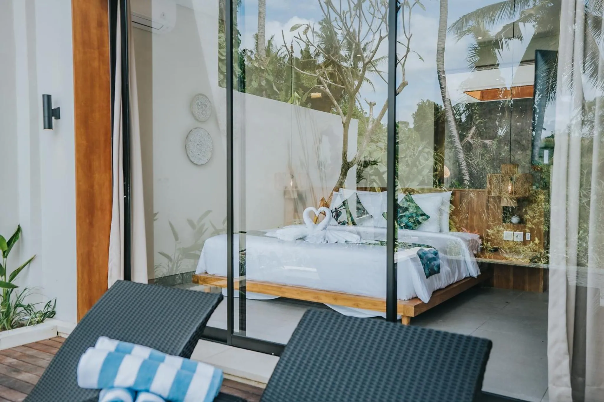 Bed in Villa Manna Ubud