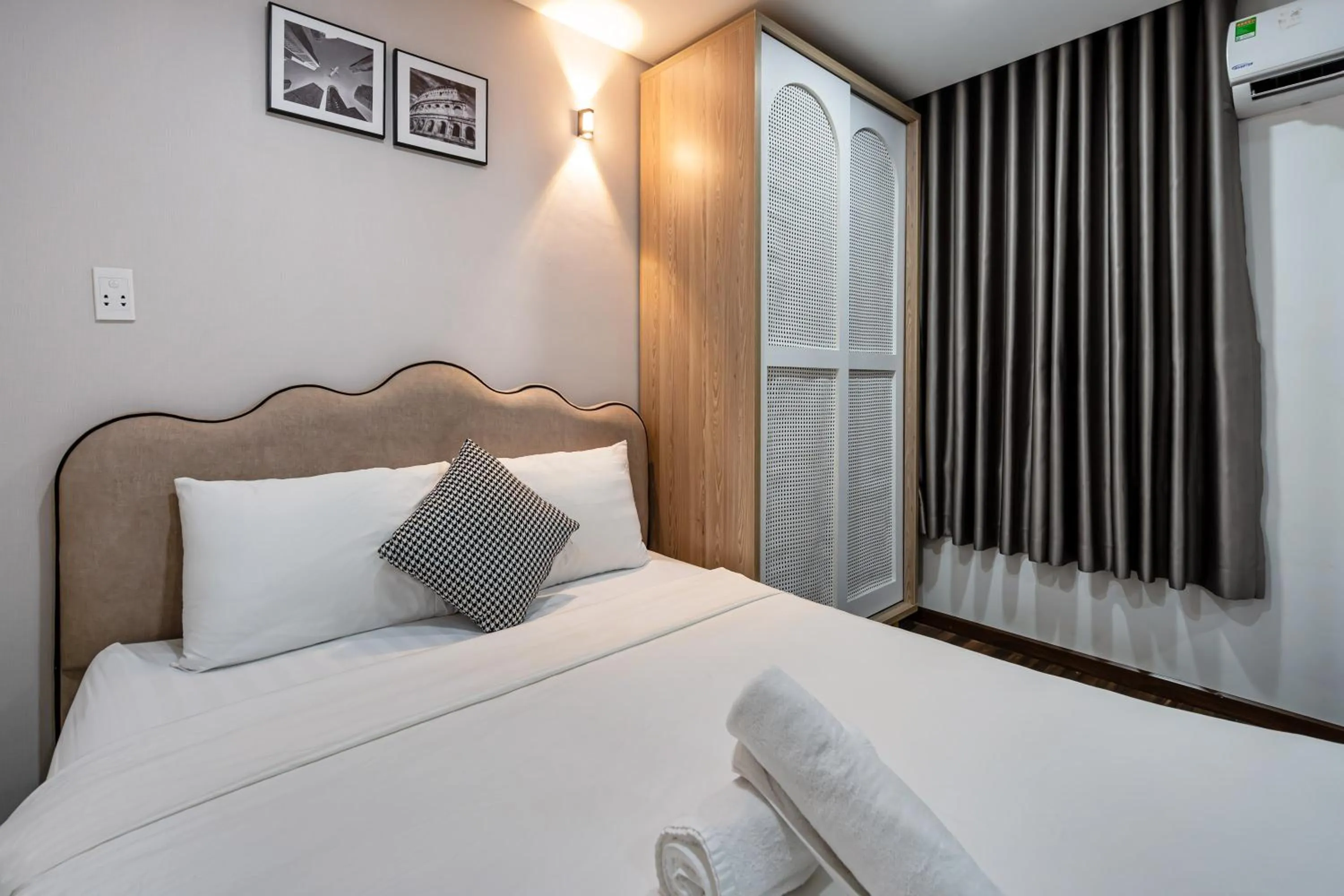 Bed in Lotus Lalala Inn Hotel