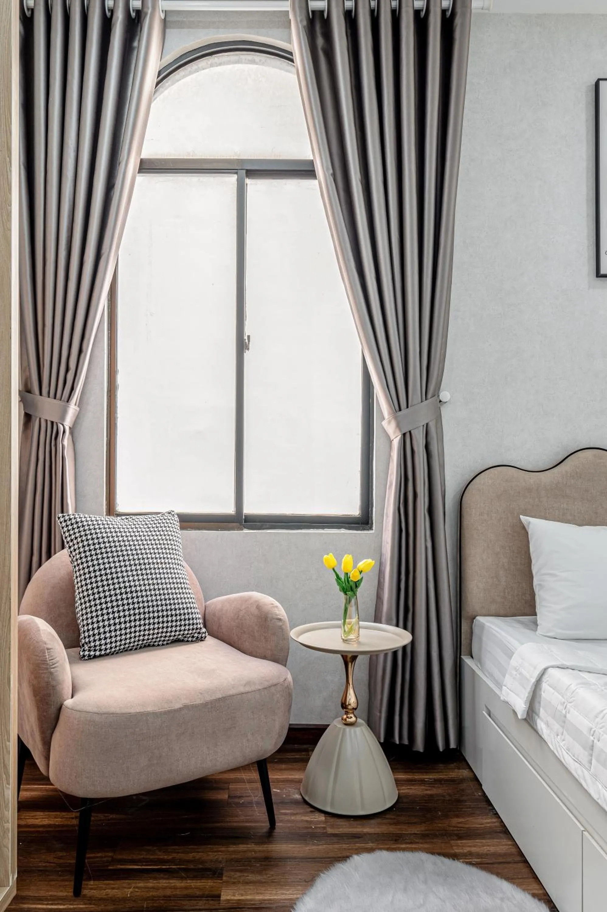 Bed in Lotus Lalala Inn Hotel