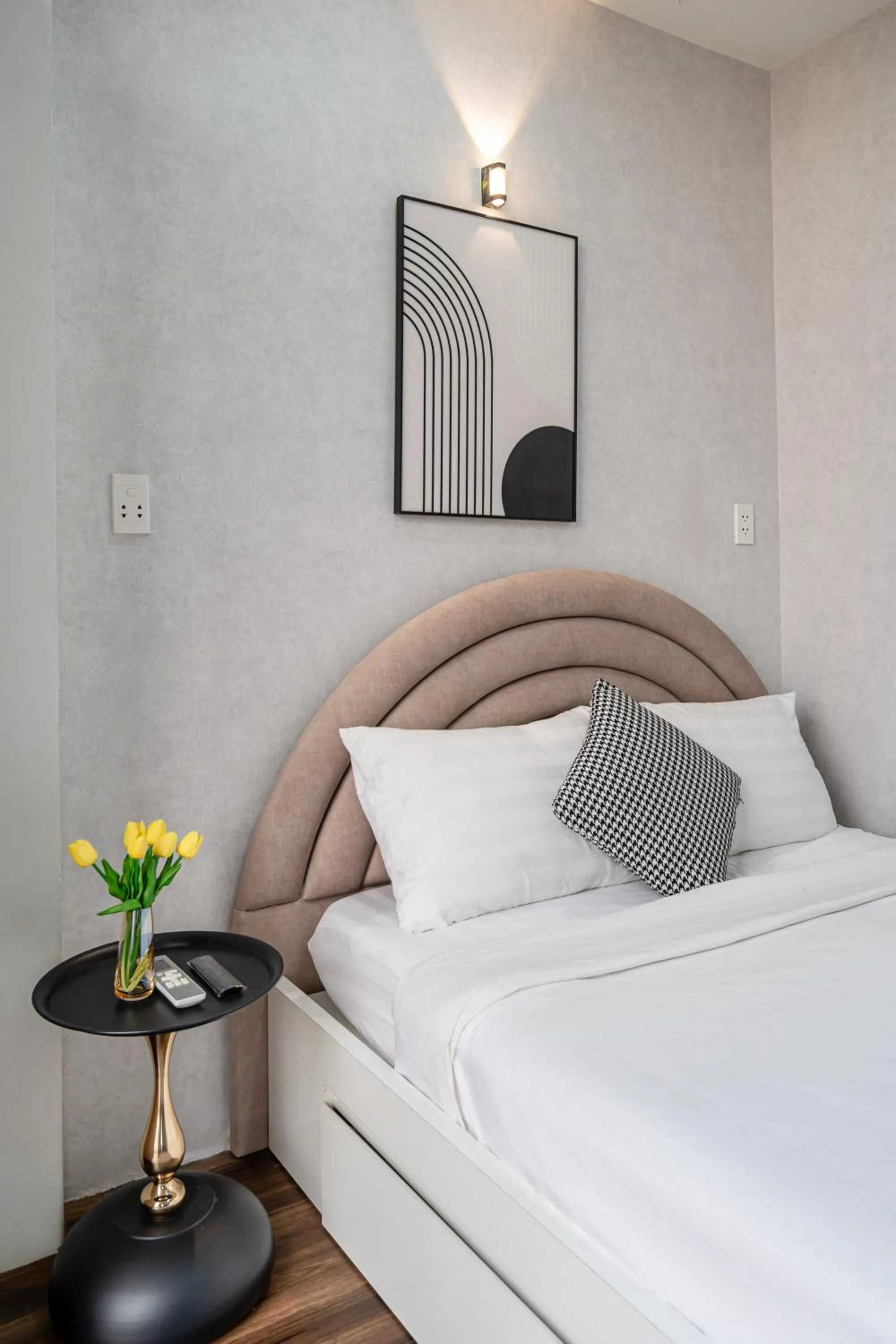 Bed in Lotus Lalala Inn Hotel