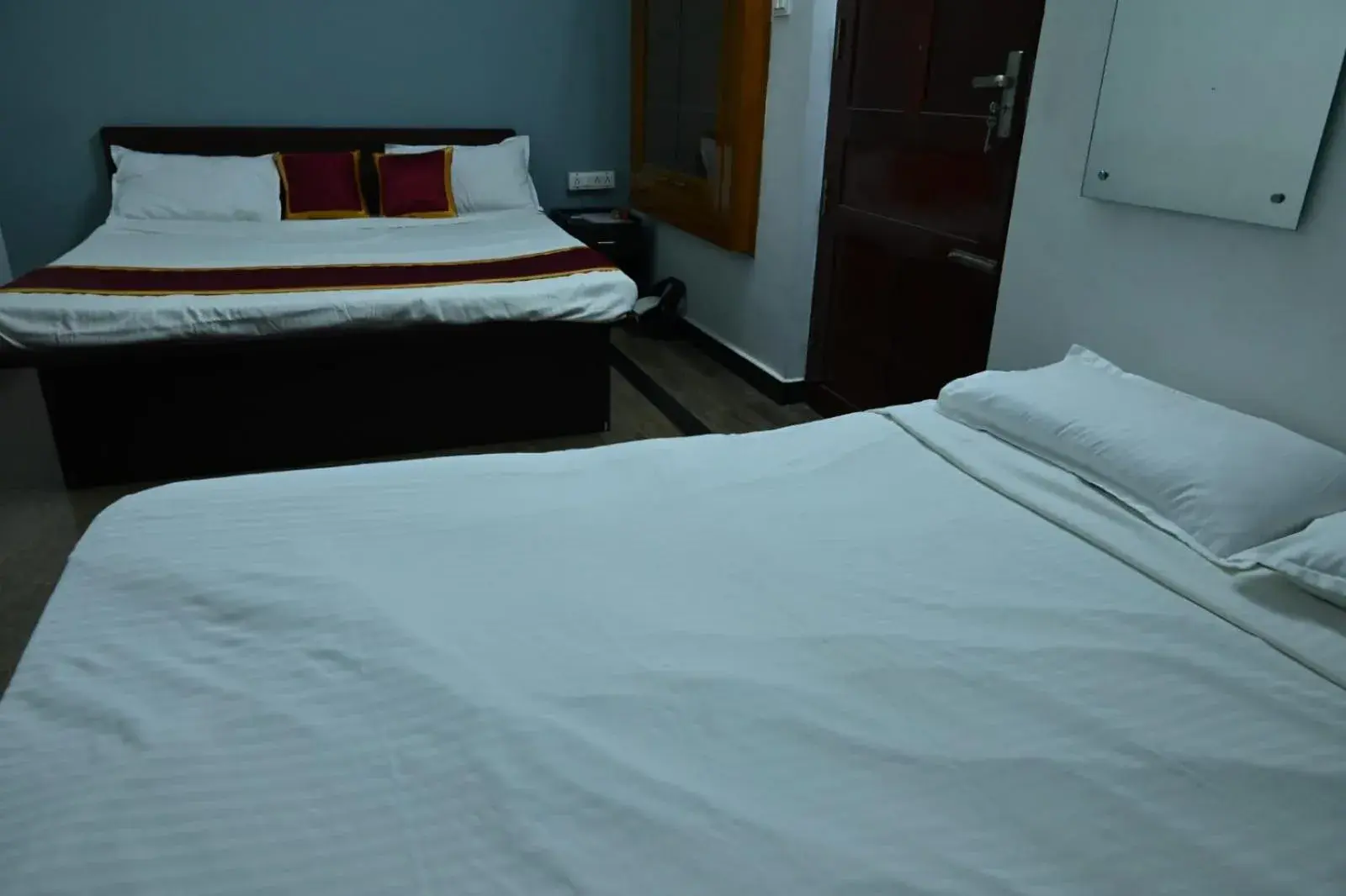 Bedroom, Bed in Prakash Residence - White Town Bedroom, Bed in Prakash Residence - White Town