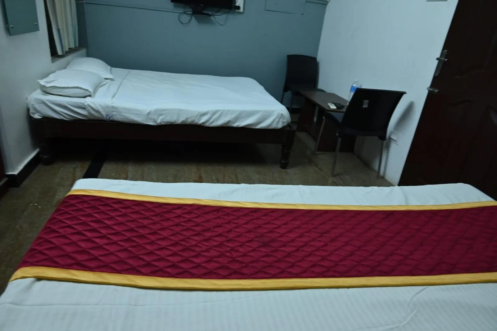 Bedroom, Bed in Prakash Residence - White Town