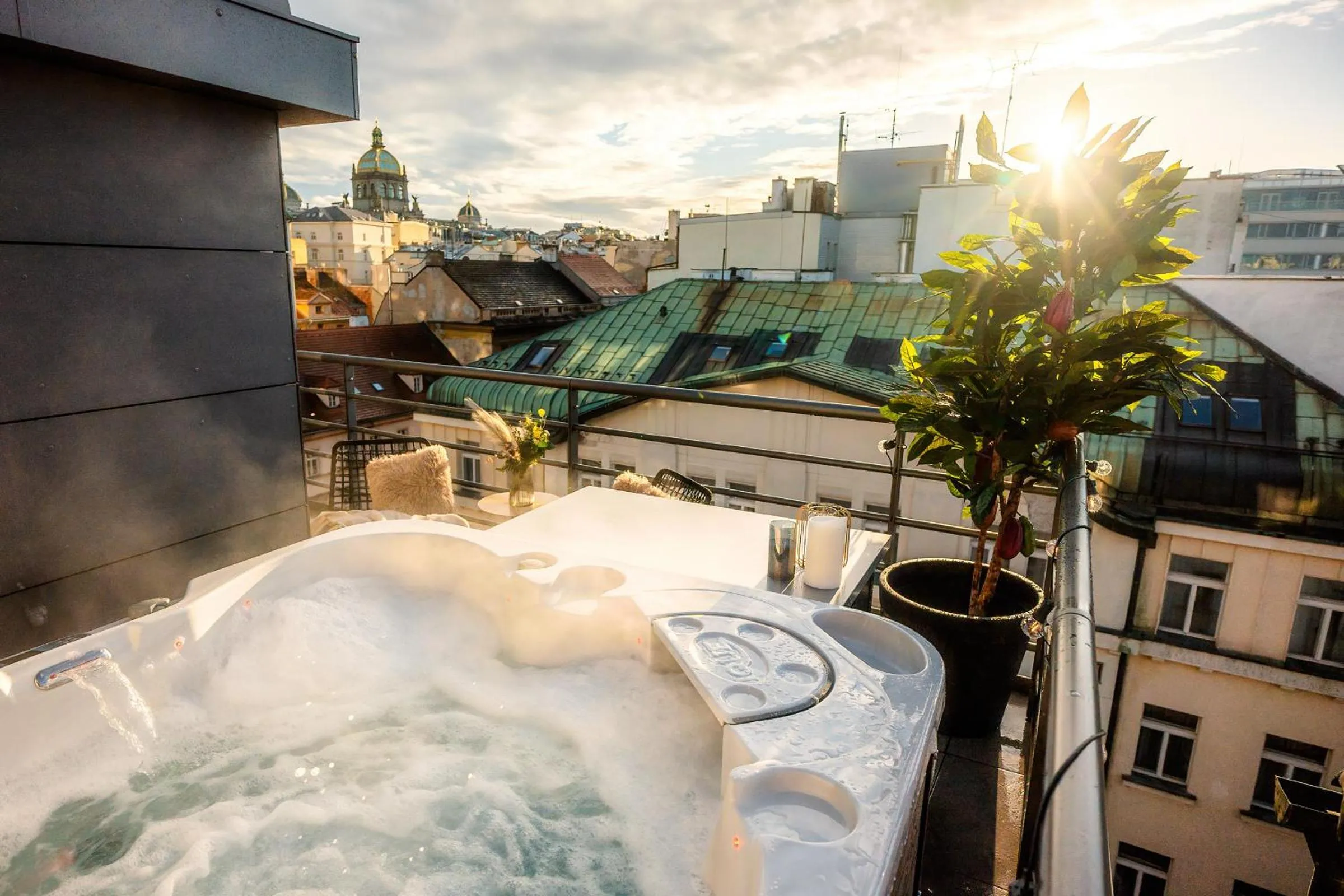 Hot Tub in Wenceslas sq SOHO Boutique Hotel & Premium Suites