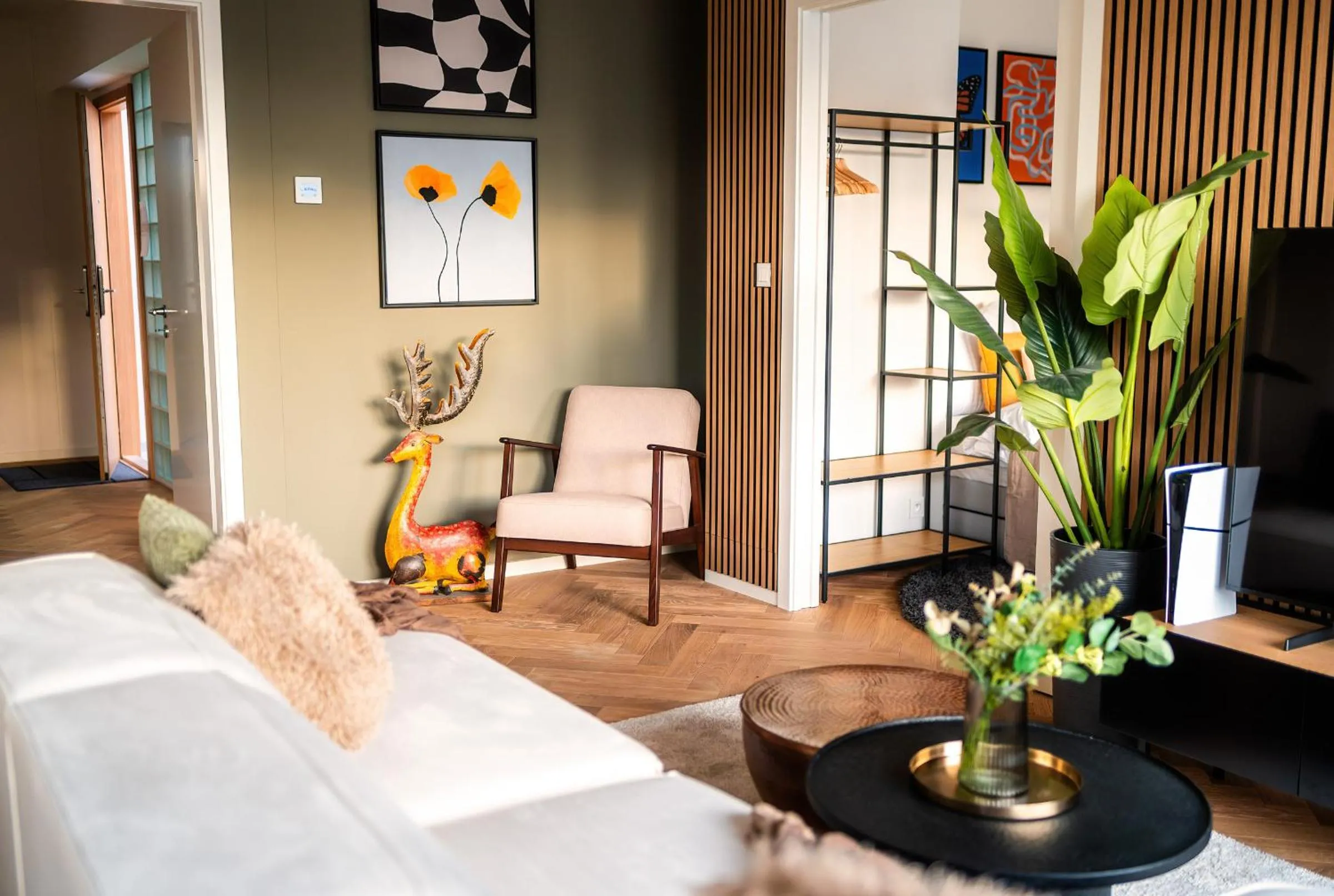 Living room, Bed in Wenceslas sq SOHO Boutique Hotel & Premium Suites