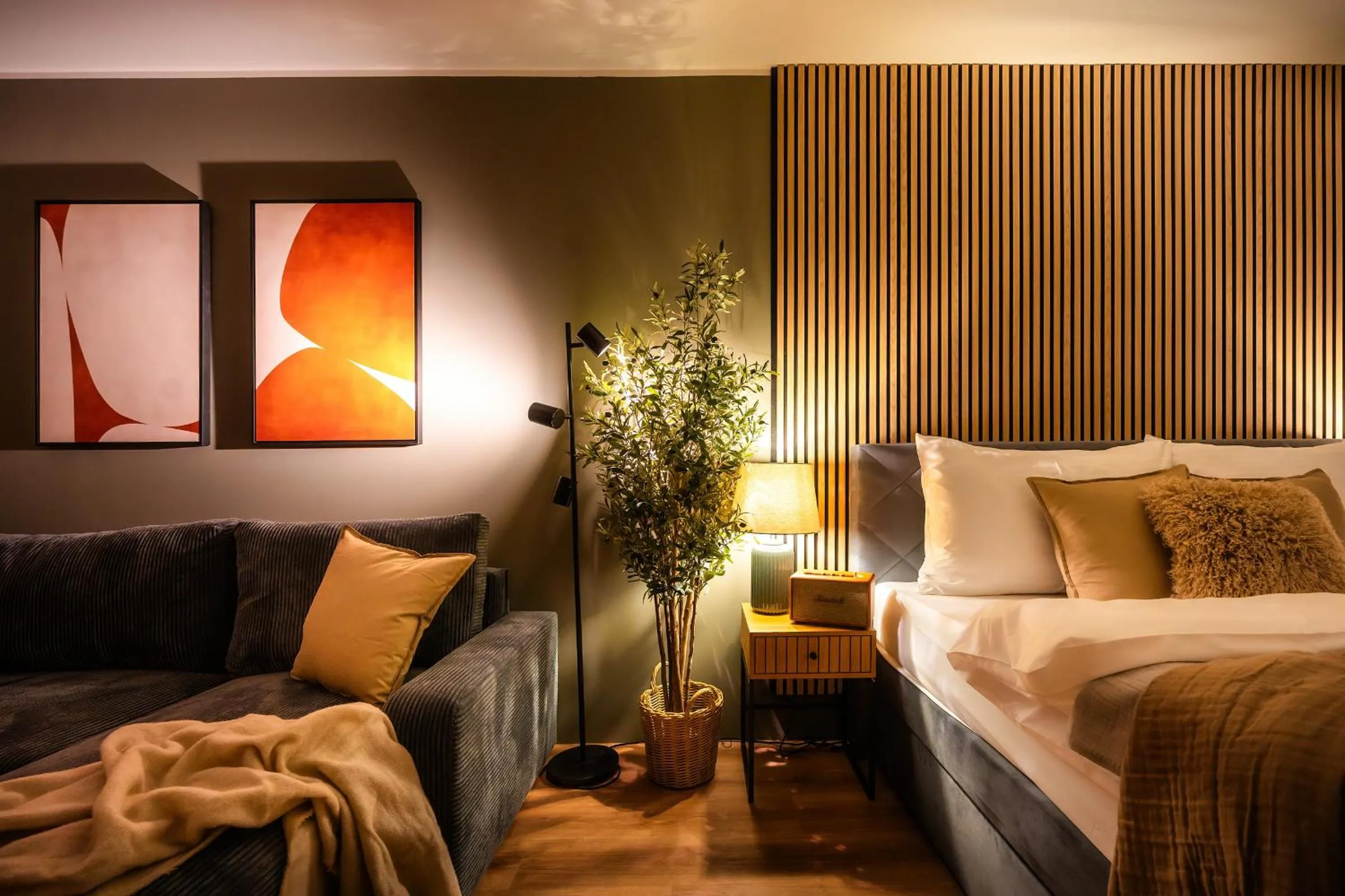 Seating area, Bed in Wenceslas sq SOHO Boutique Hotel & Premium Suites