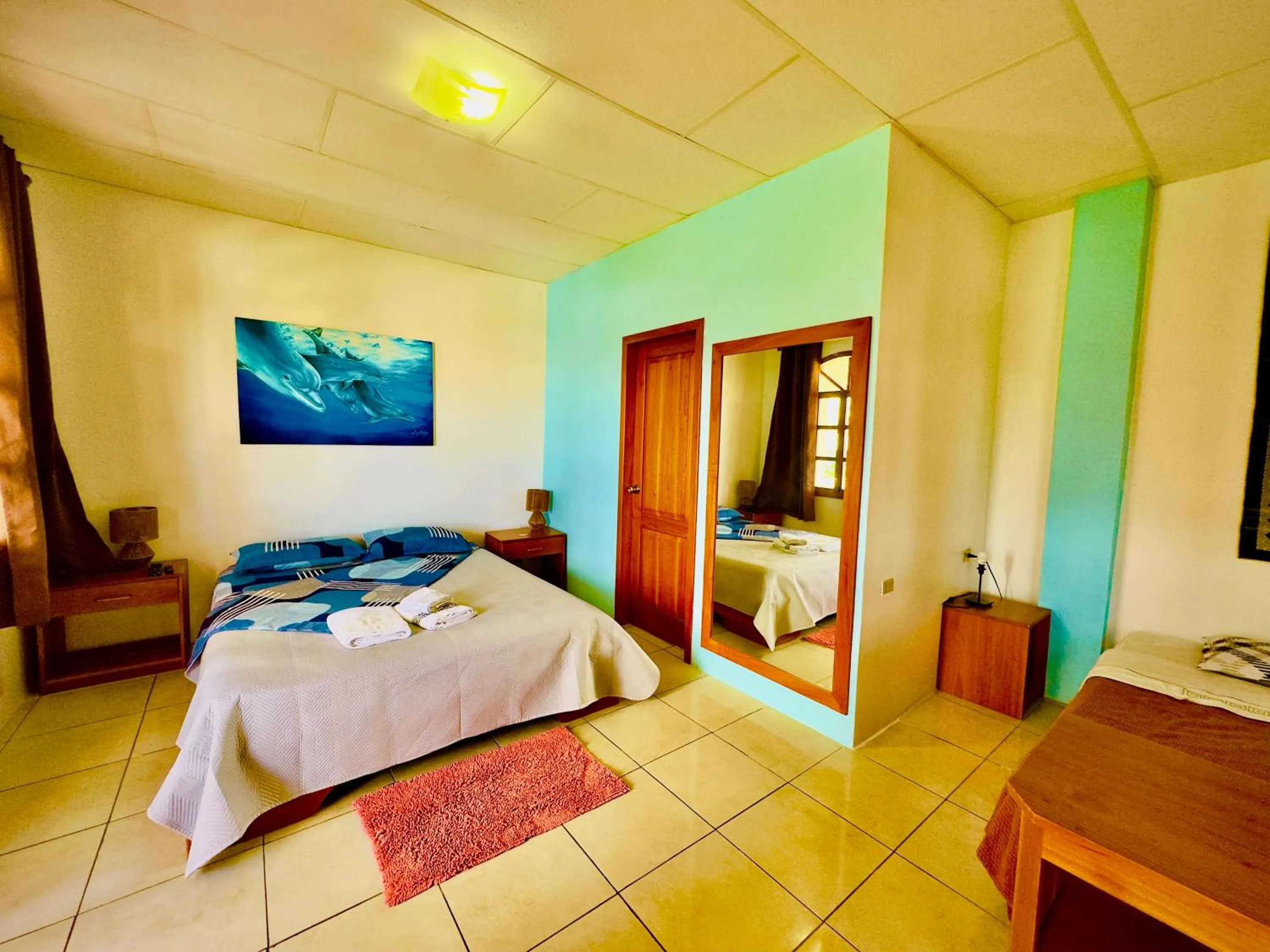 Bed in The Galapagos Pearl B&B