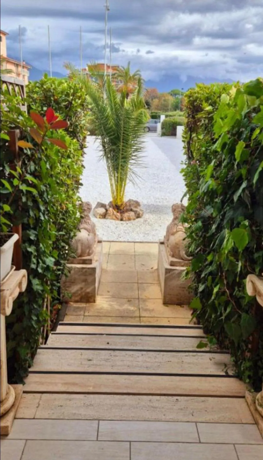 Garden view in Danio beach house