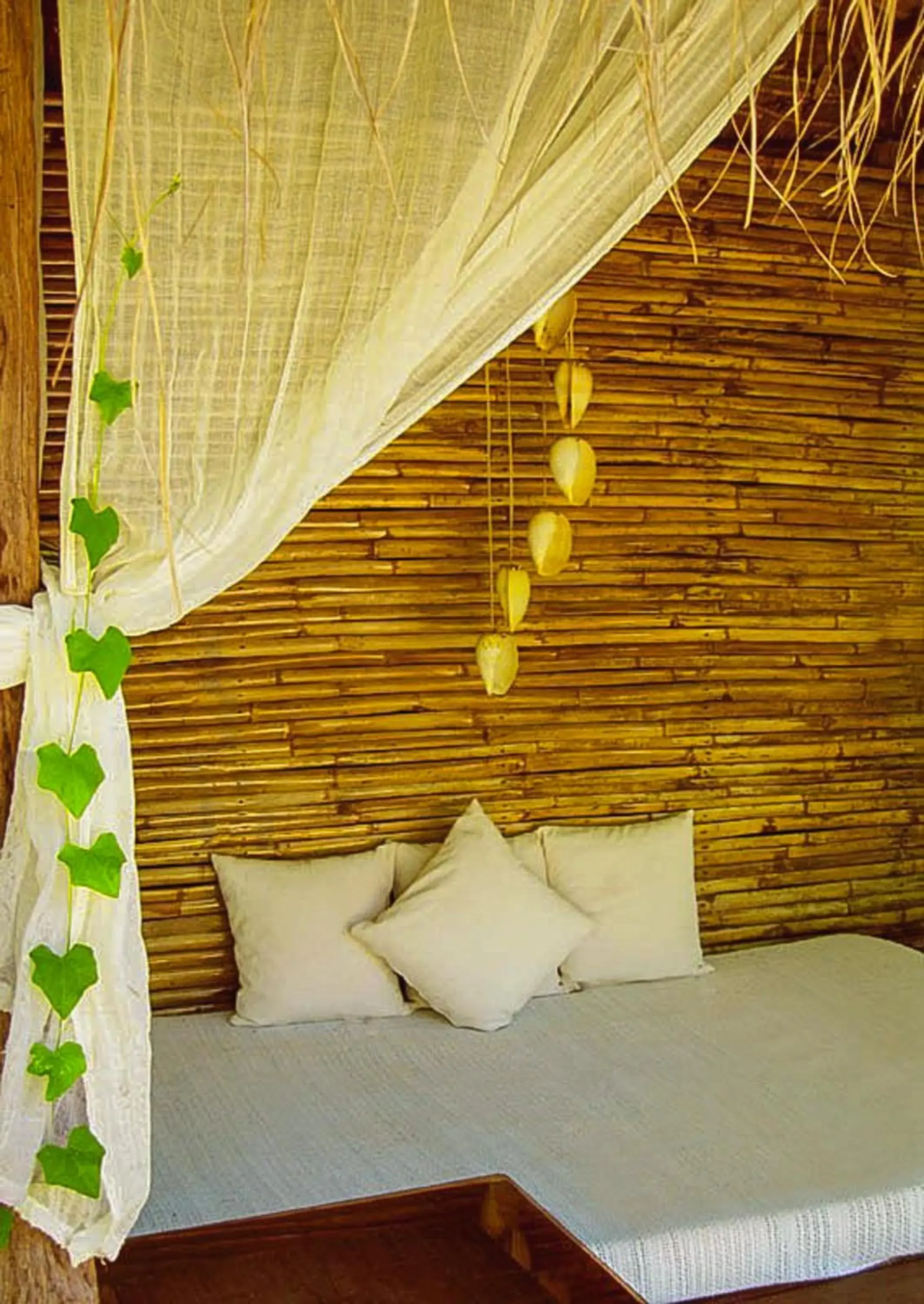 Decorative detail, Bed in The Cockatoo Nature Resort & Spa Decorative detail, Bed in The Cockatoo Nature Resort & Spa