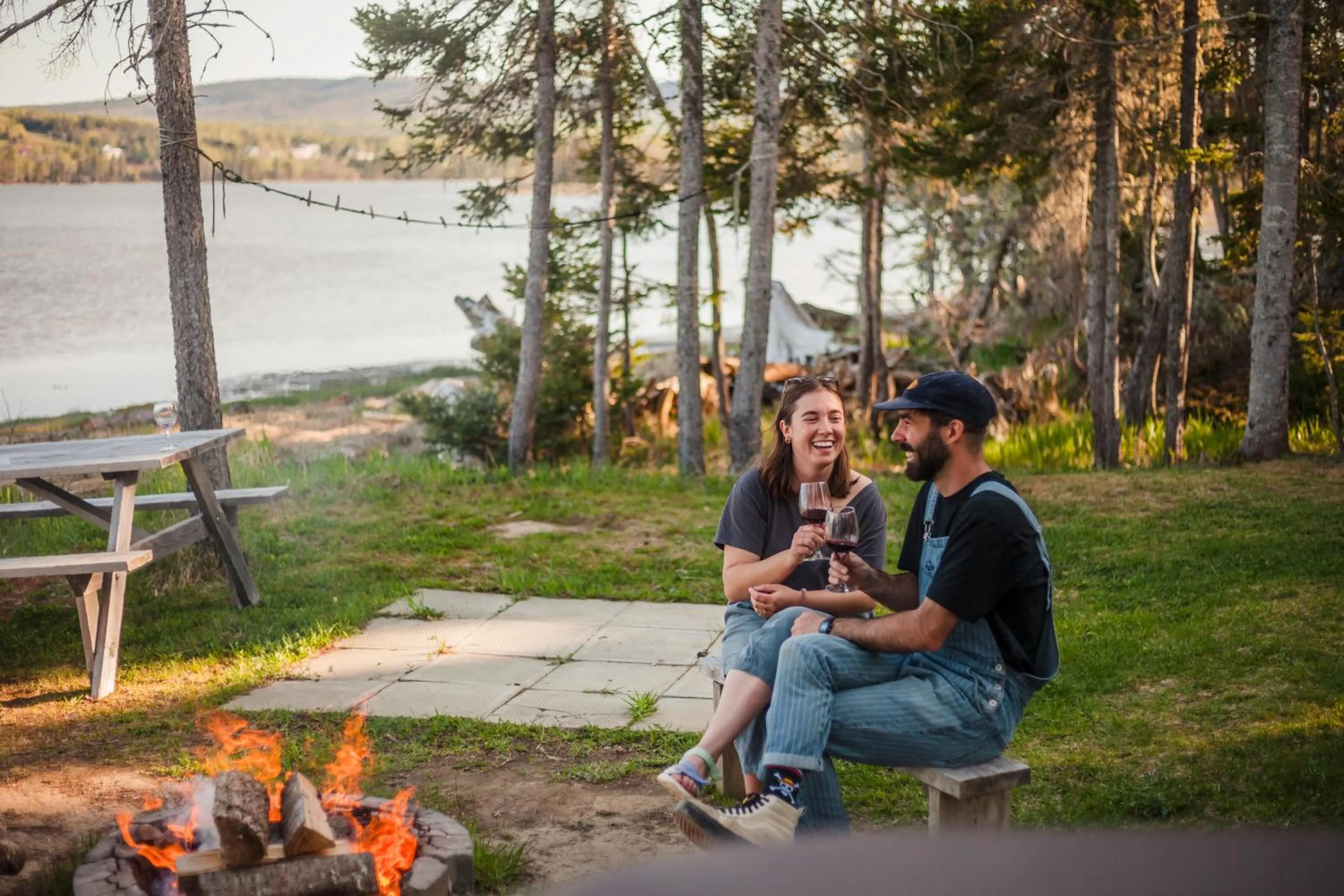 Garden view in Chalets du bout du monde