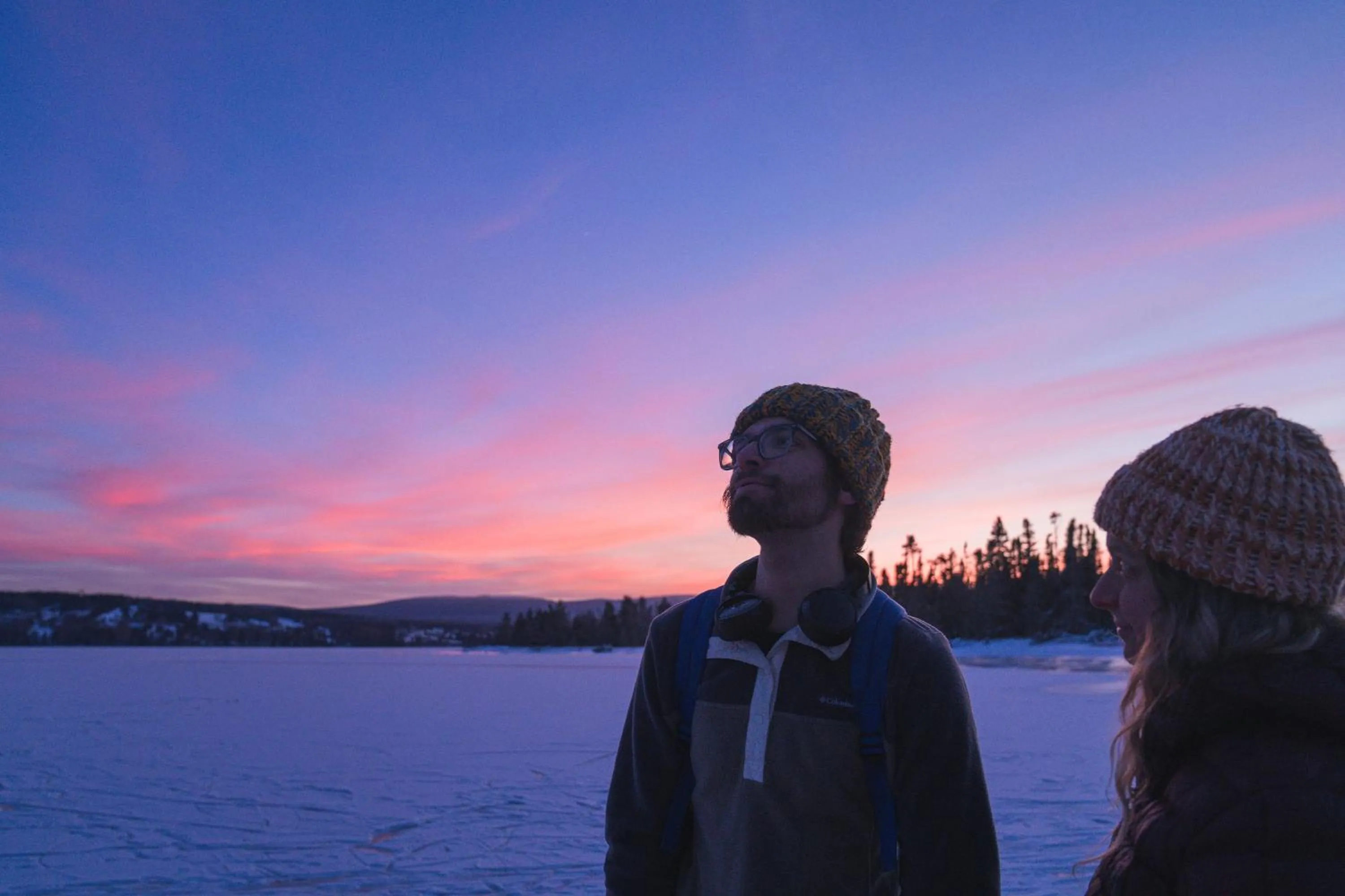 Sunset in Chalets du bout du monde