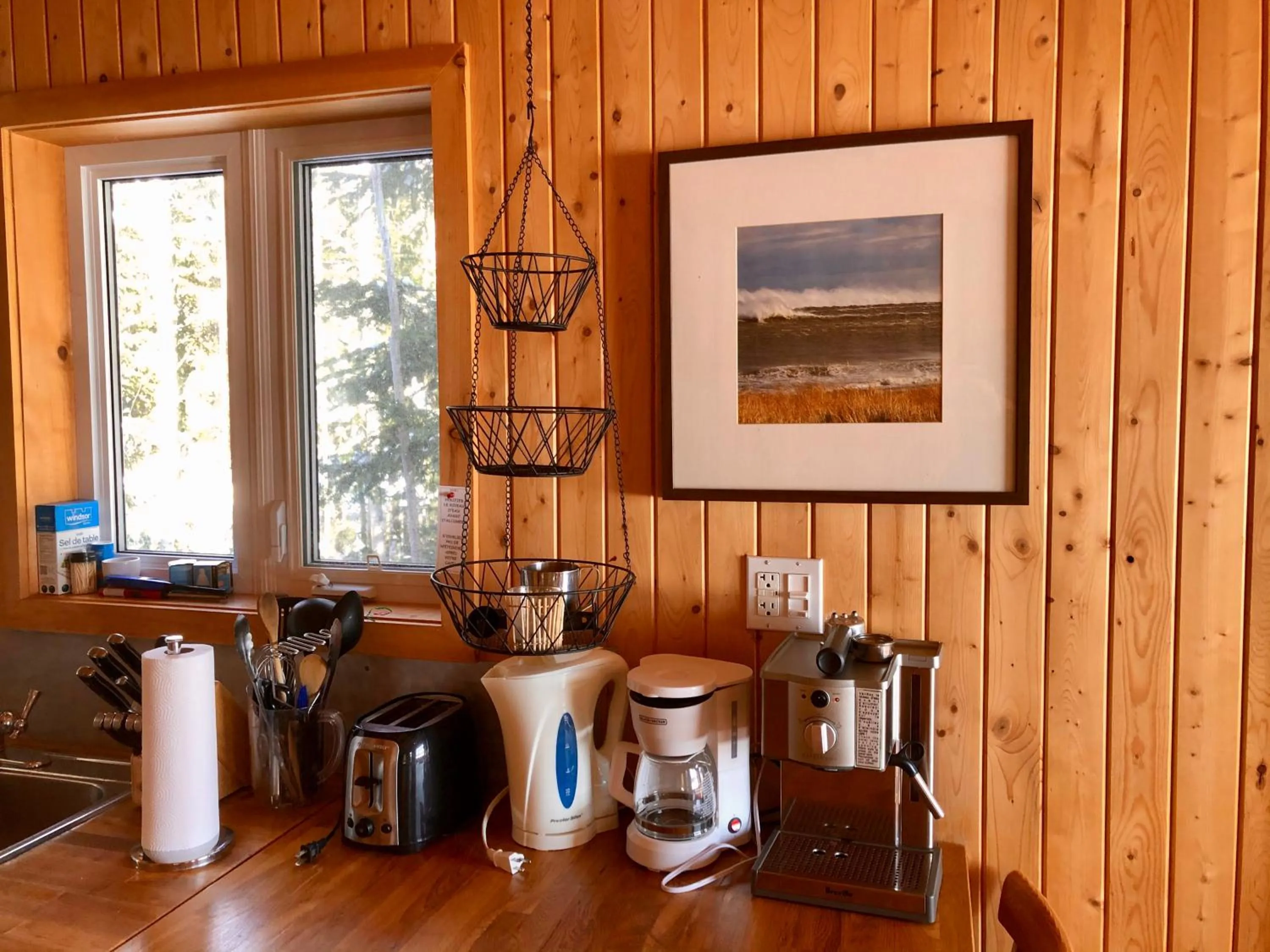 Kitchen or kitchenette in Chalets du bout du monde