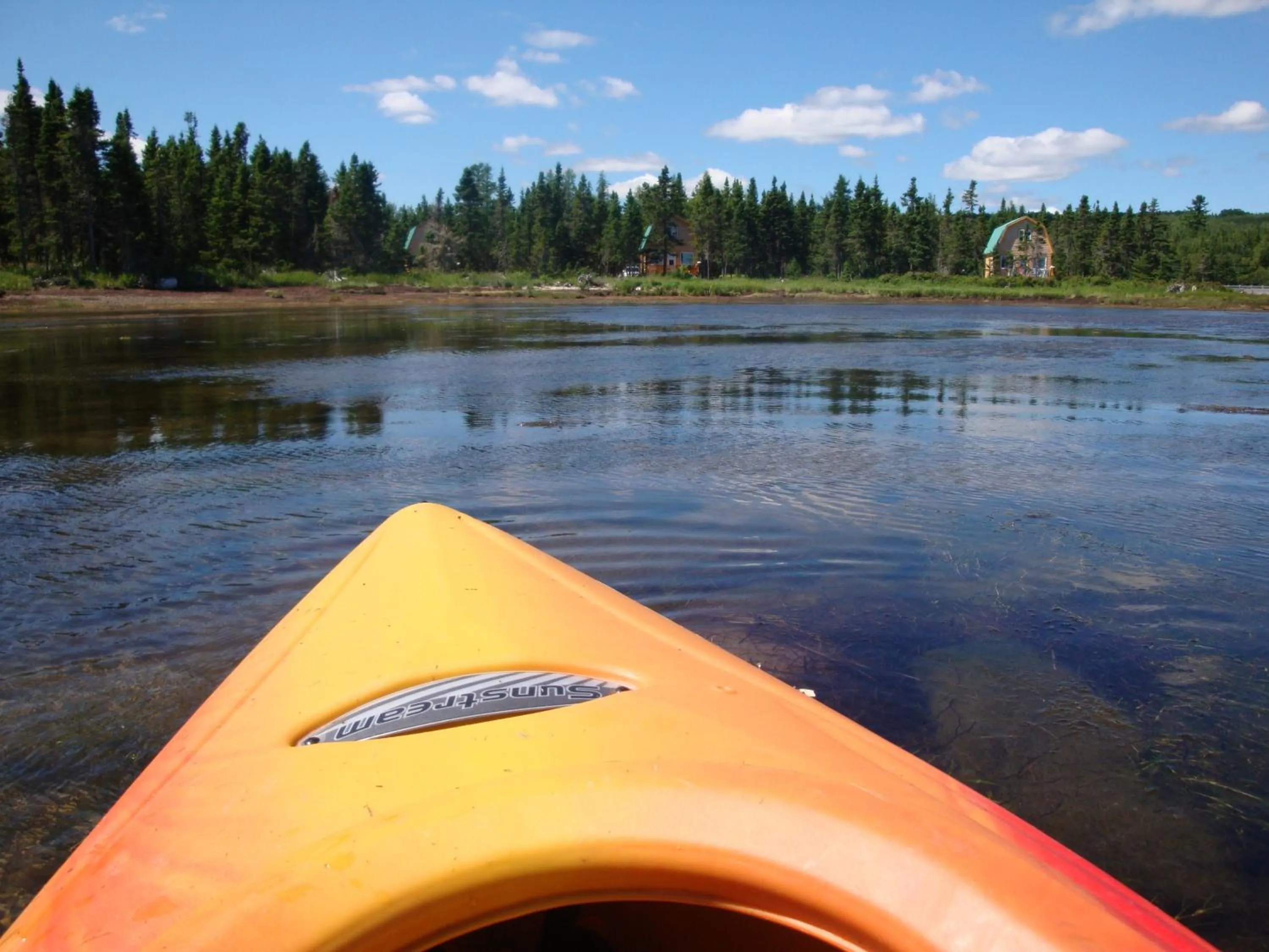 Canoeing in Chalets du bout du monde