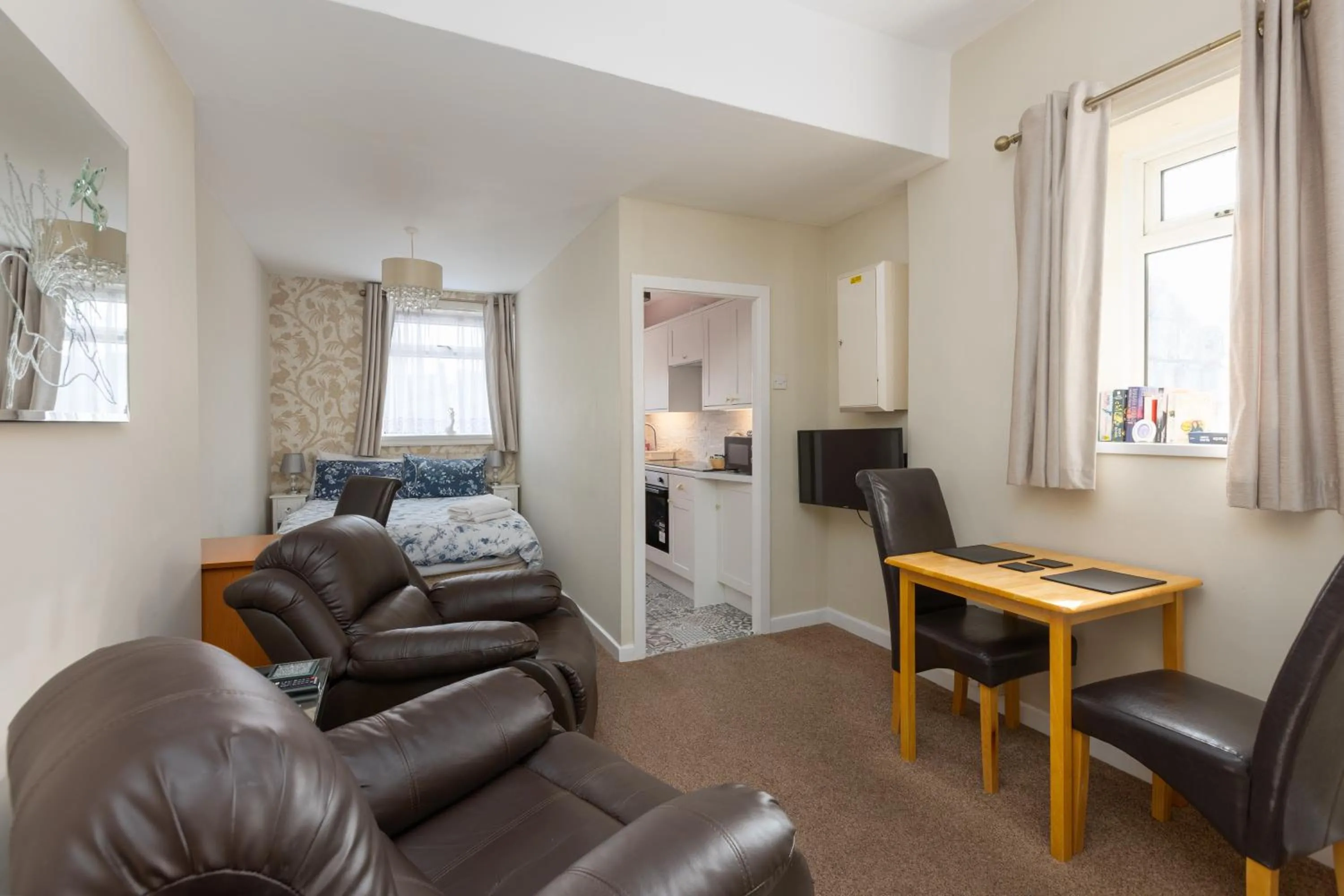 Living room in Beachcliffe Holiday Apartments