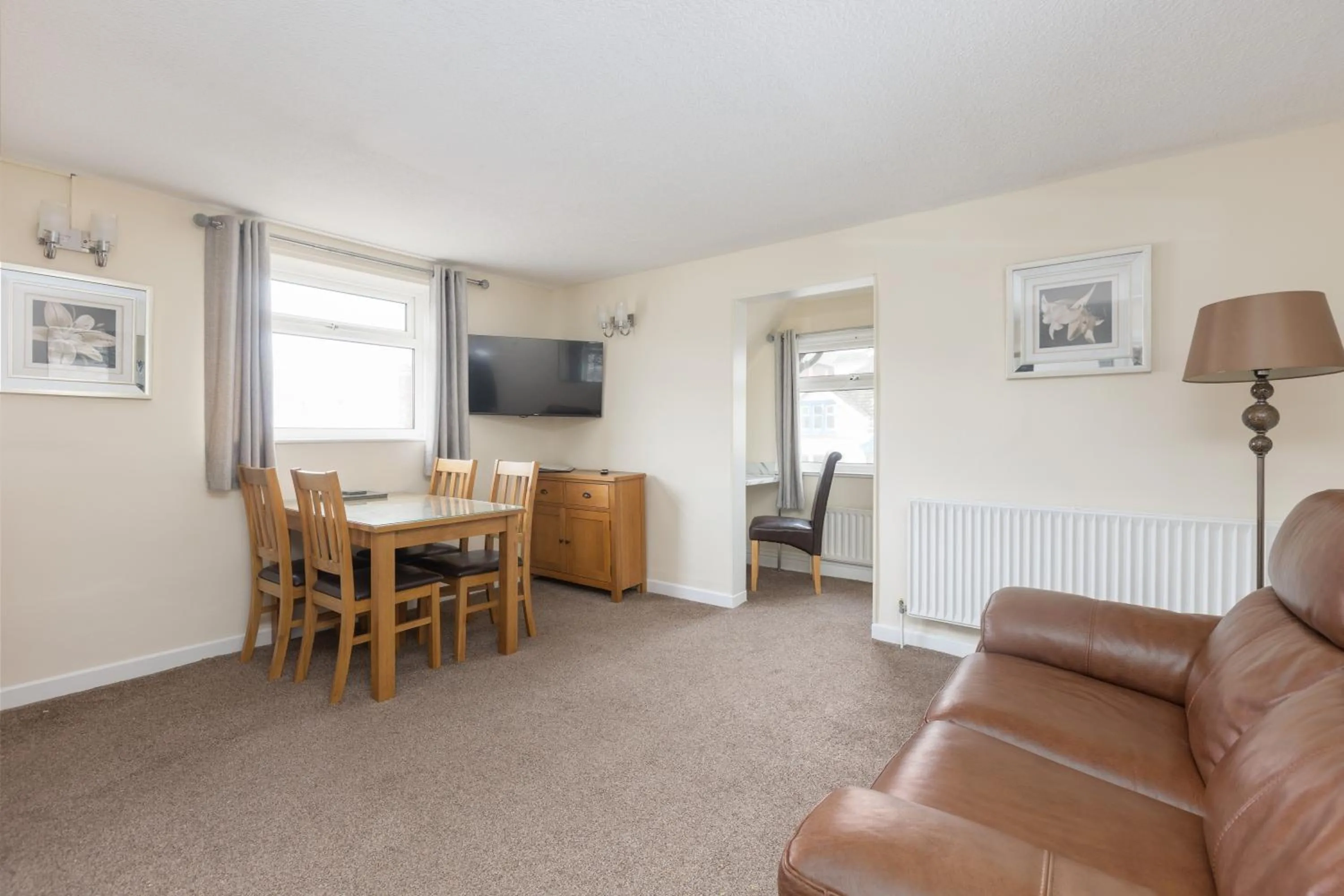 Living room in Beachcliffe Holiday Apartments
