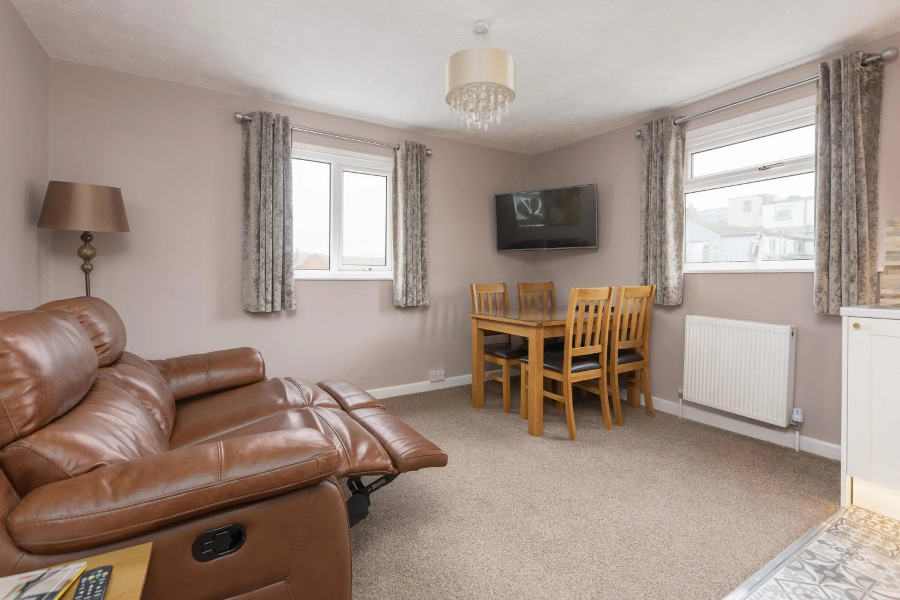 Living room in Beachcliffe Holiday Apartments